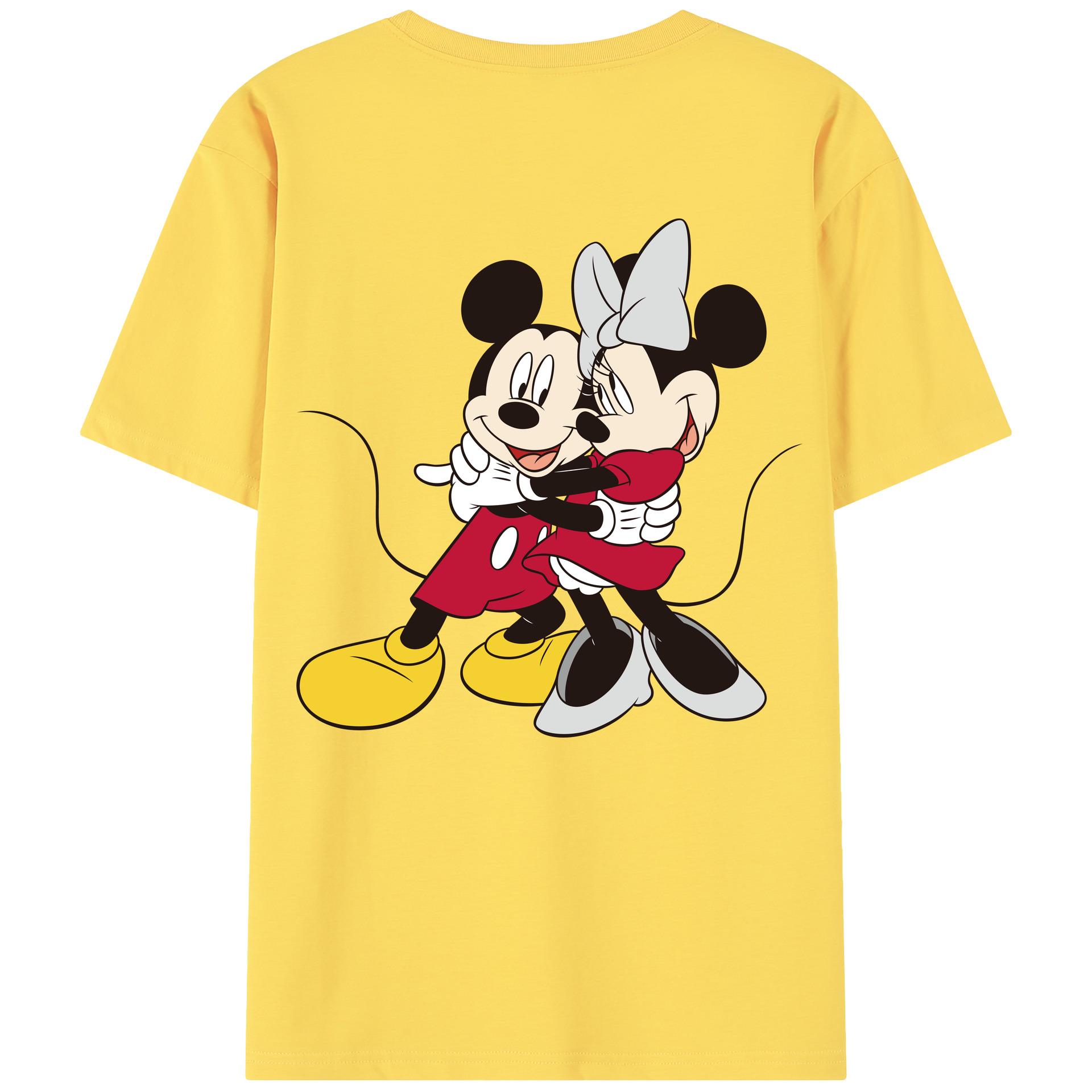 （画像用） ミッキーマウス Mickey Mouse 綿100％半袖Tシャツ（背面プリント）