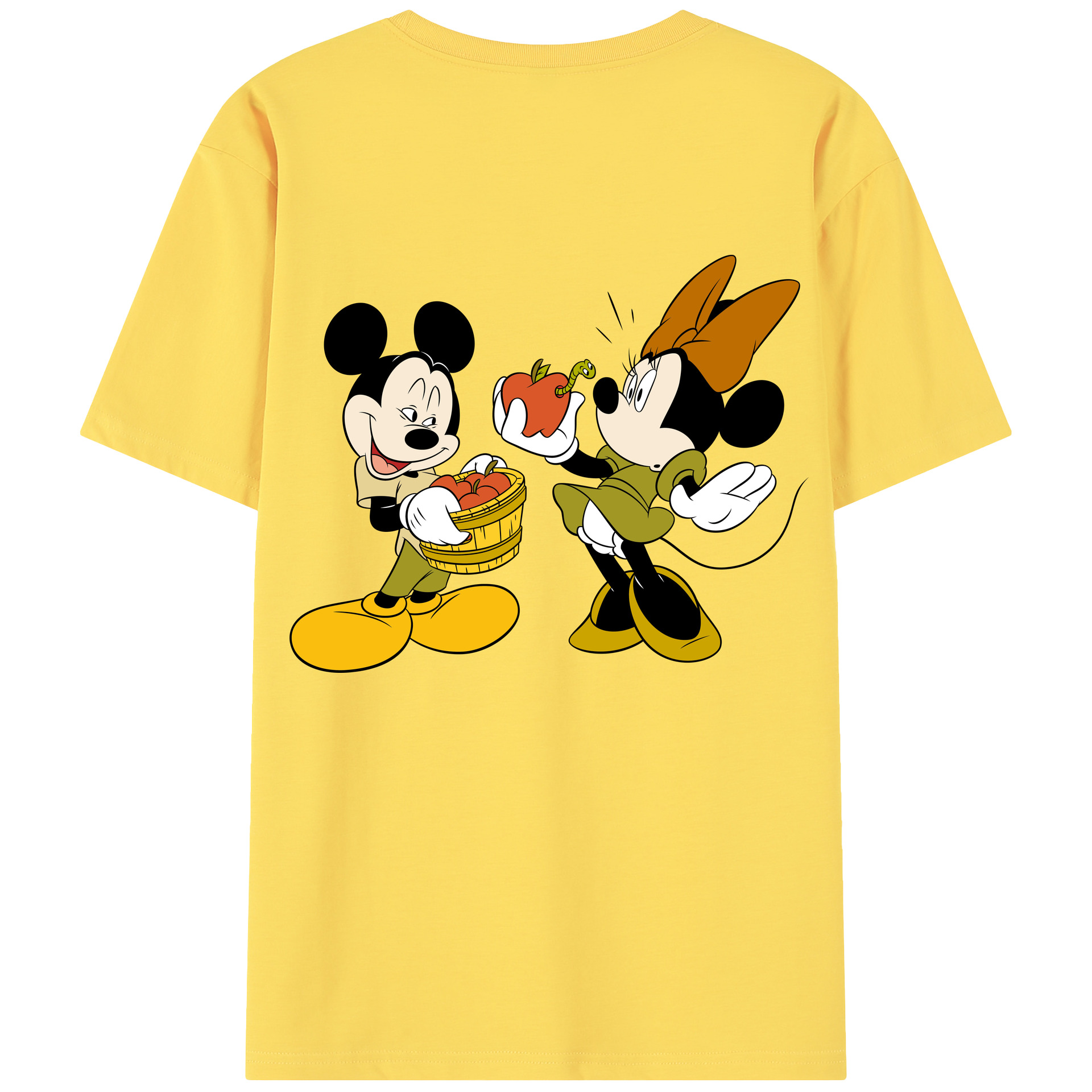 （画像用） ミッキーマウス Mickey Mouse 綿100％半袖Tシャツ（背面プリント）