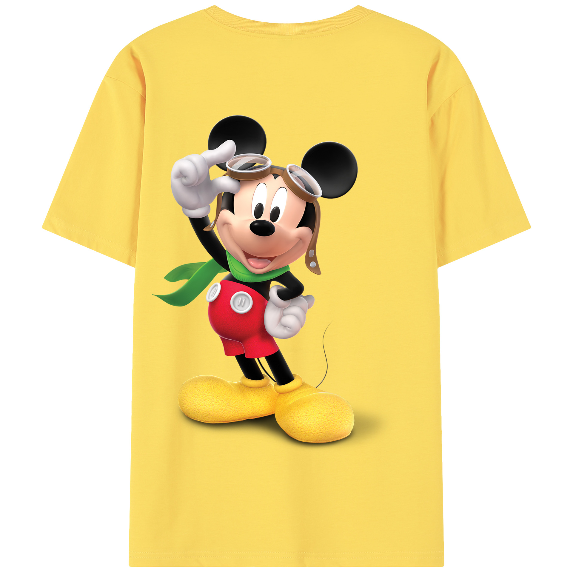 （画像用） ミッキーマウス Mickey Mouse 綿100％半袖Tシャツ（背面プリント）