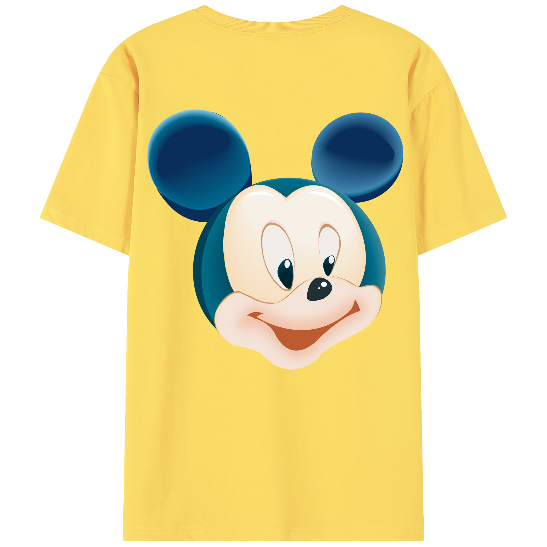 （画像用） ミッキーマウス Mickey Mouse 綿100％半袖Tシャツ（背面プリント）