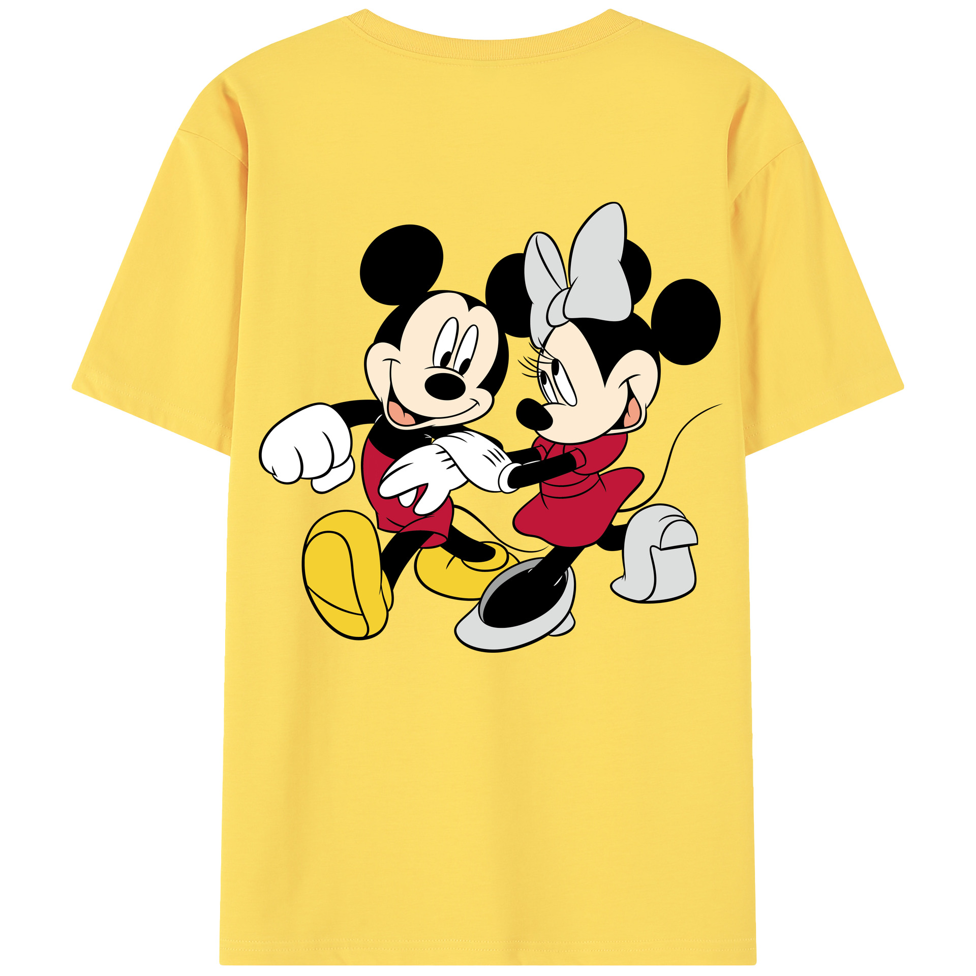 （画像用） ミッキーマウス Mickey Mouse 綿100％半袖Tシャツ（背面プリント）