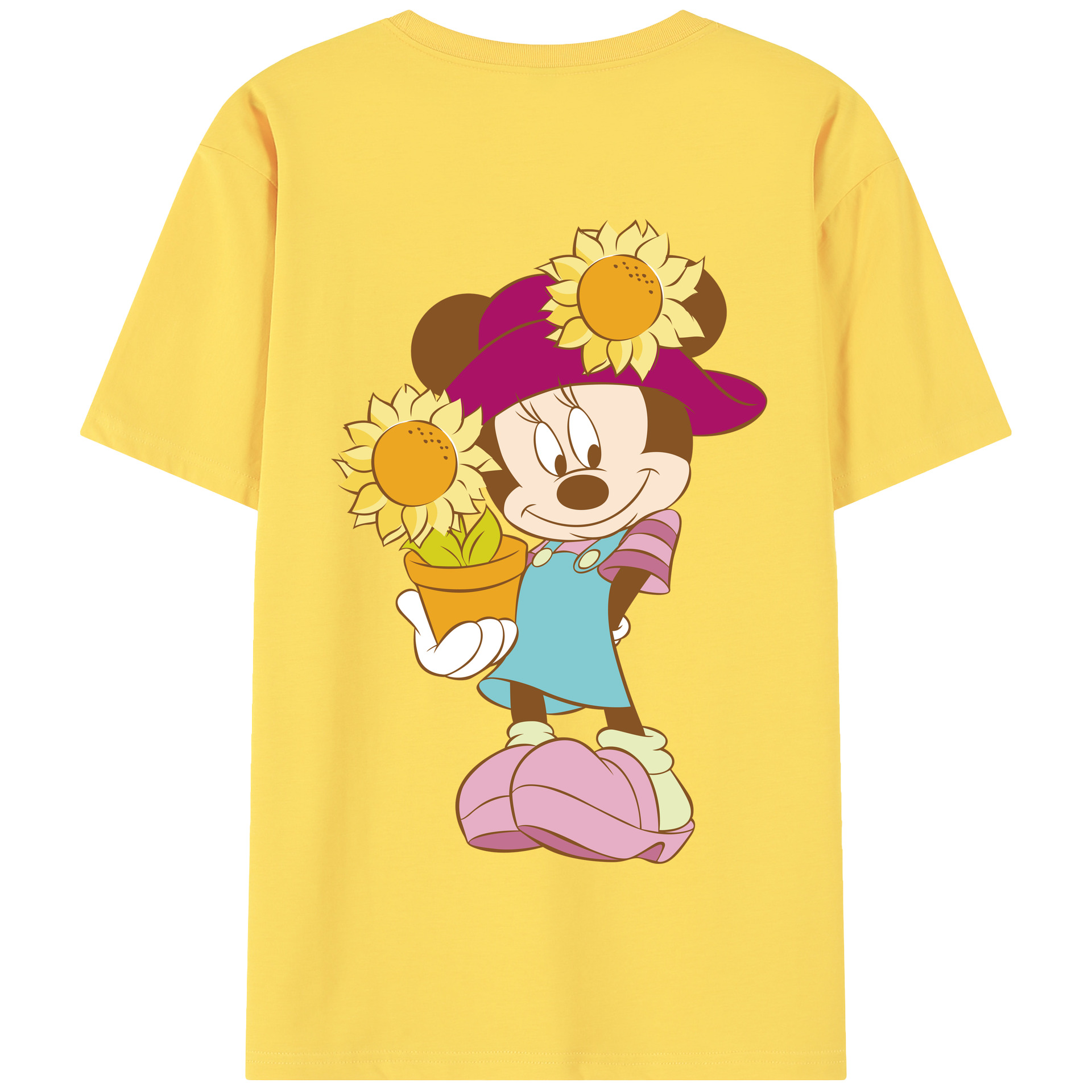 （画像用） ミッキーマウス Mickey Mouse 綿100％半袖Tシャツ（背面プリント）