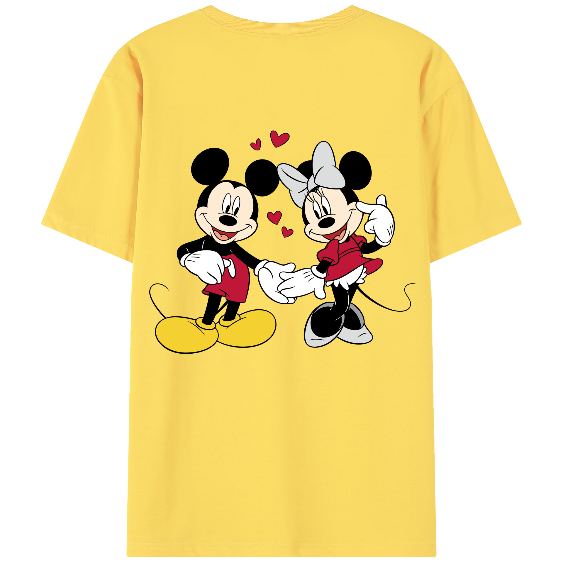 （画像用） ミッキーマウス Mickey Mouse 綿100％半袖Tシャツ（背面プリント）