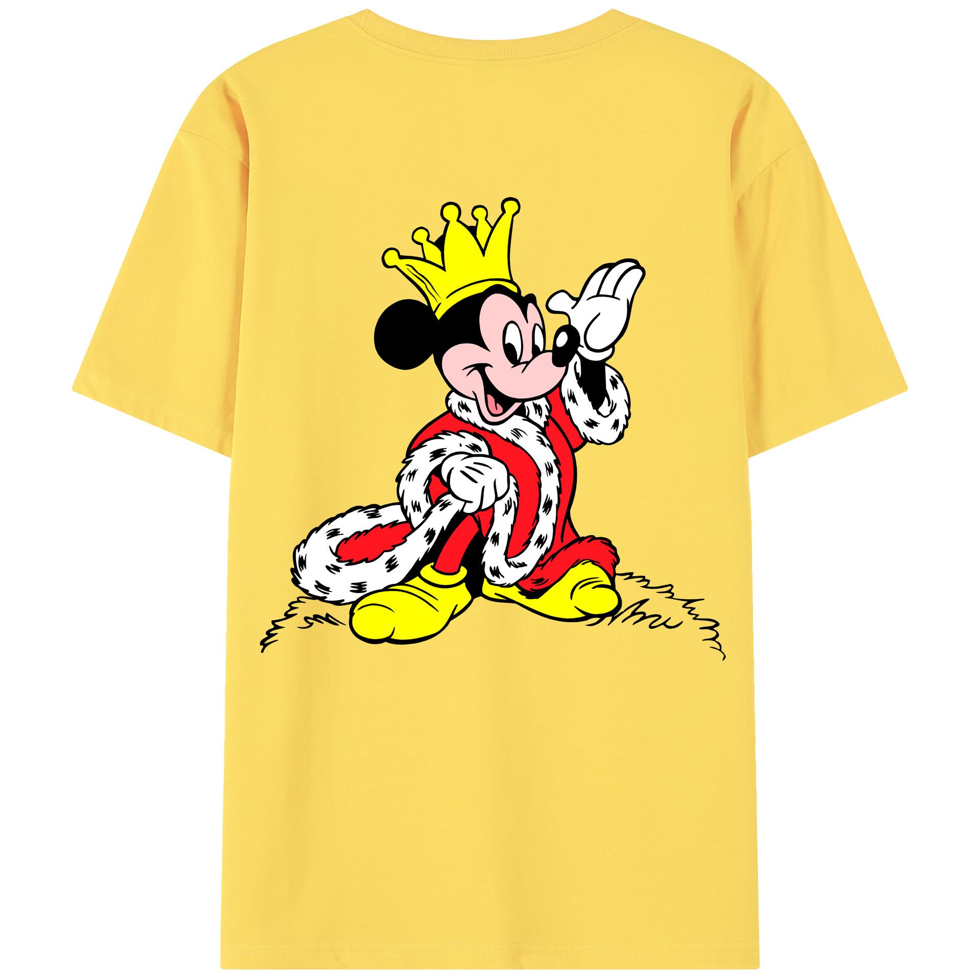 （画像用） ミッキーマウス Mickey Mouse 綿100％半袖Tシャツ（背面プリント）