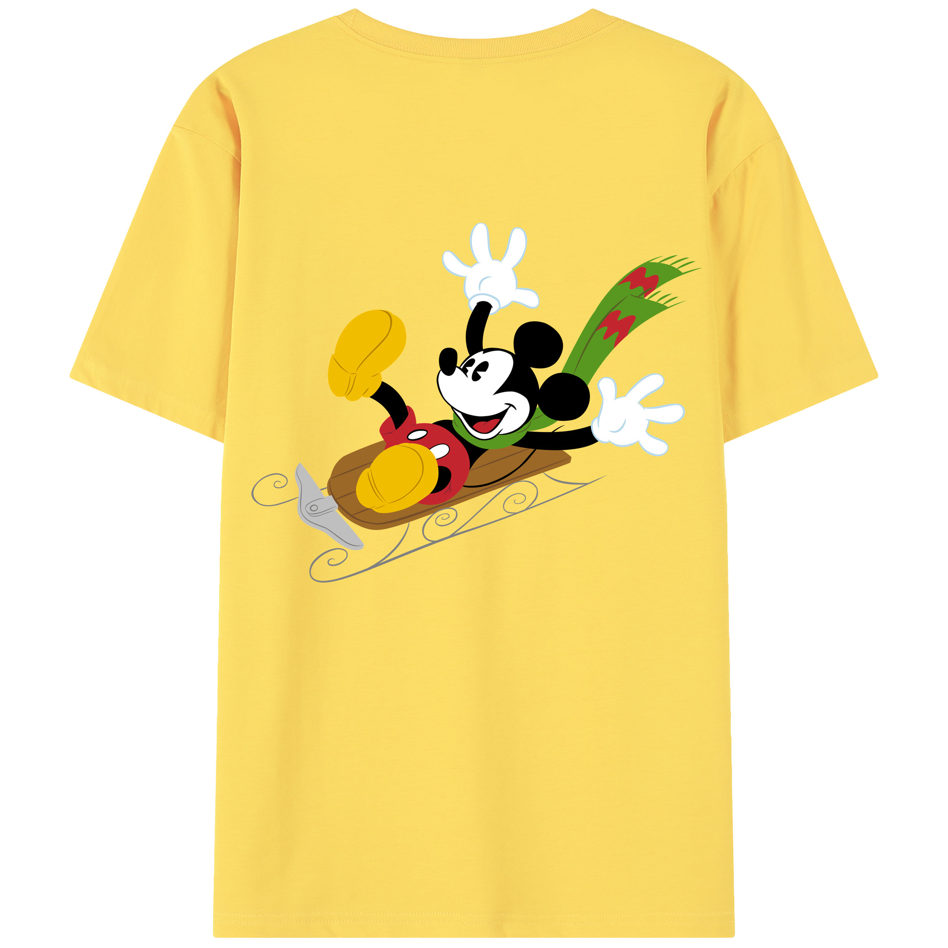 （画像用） ミッキーマウス Mickey Mouse 綿100％半袖Tシャツ（背面プリント）