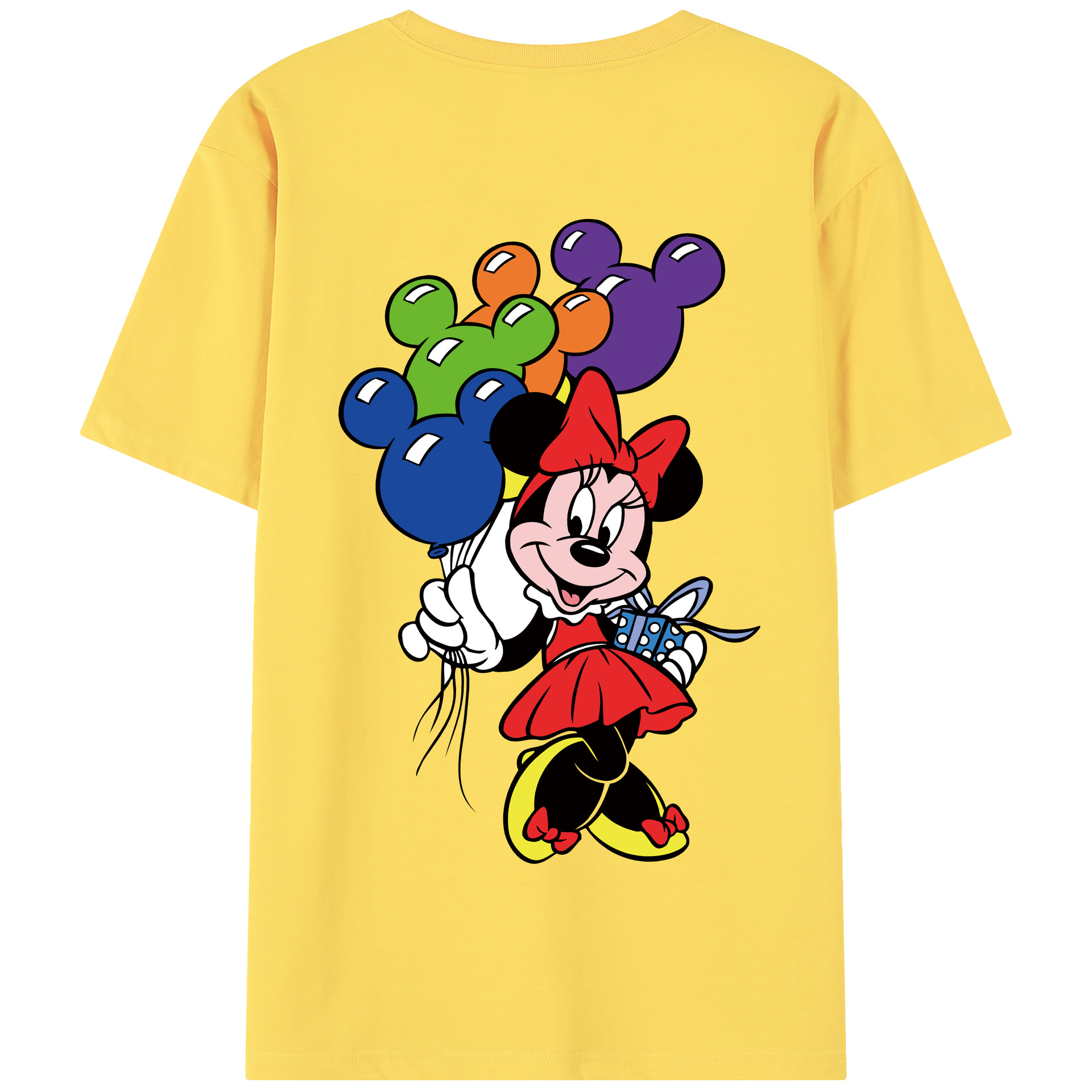 （画像用） ミッキーマウス Mickey Mouse 綿100％半袖Tシャツ（背面プリント）