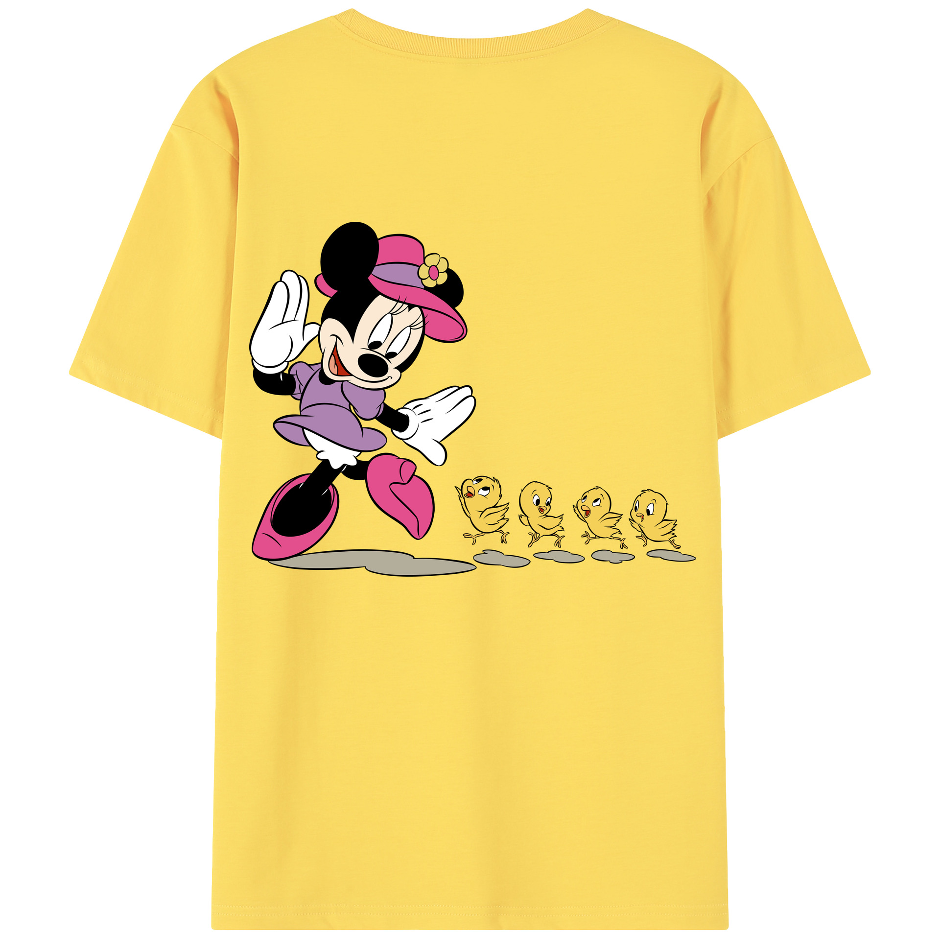（画像用） ミッキーマウス Mickey Mouse 綿100％半袖Tシャツ（背面プリント）