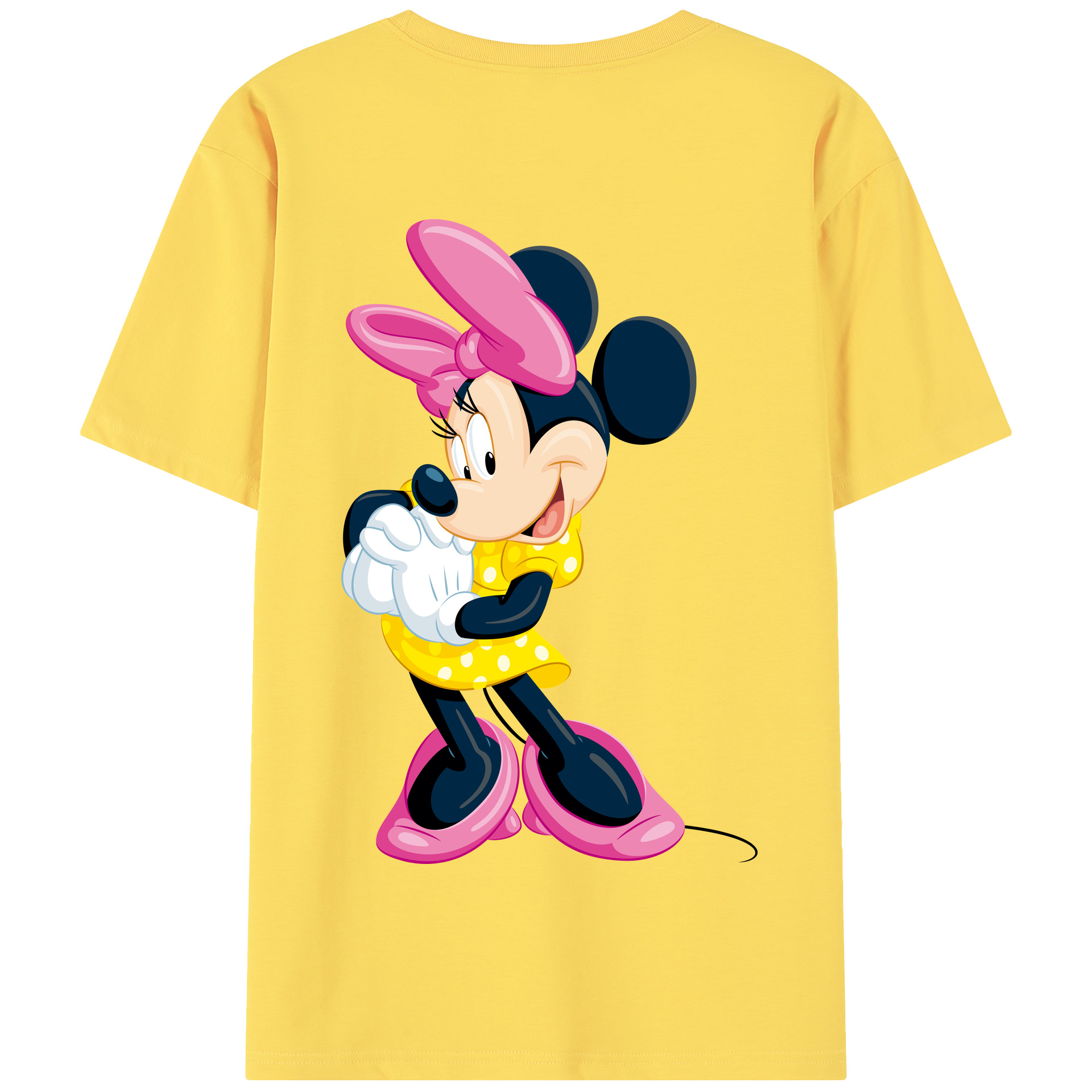 （画像用） ミッキーマウス Mickey Mouse 綿100％半袖Tシャツ（背面プリント）