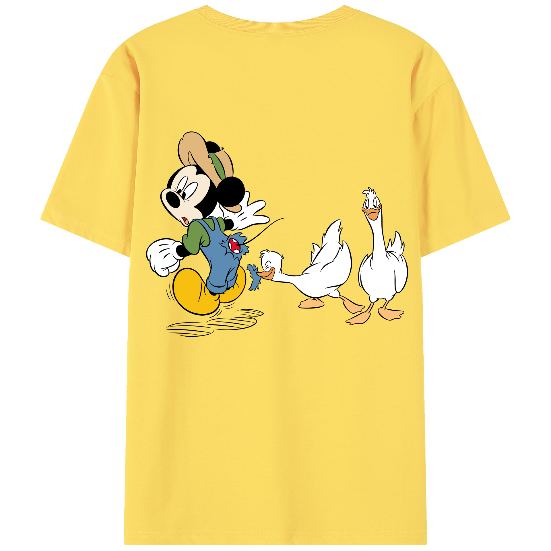 （画像用） ミッキーマウス Mickey Mouse 綿100％半袖Tシャツ（背面プリント）