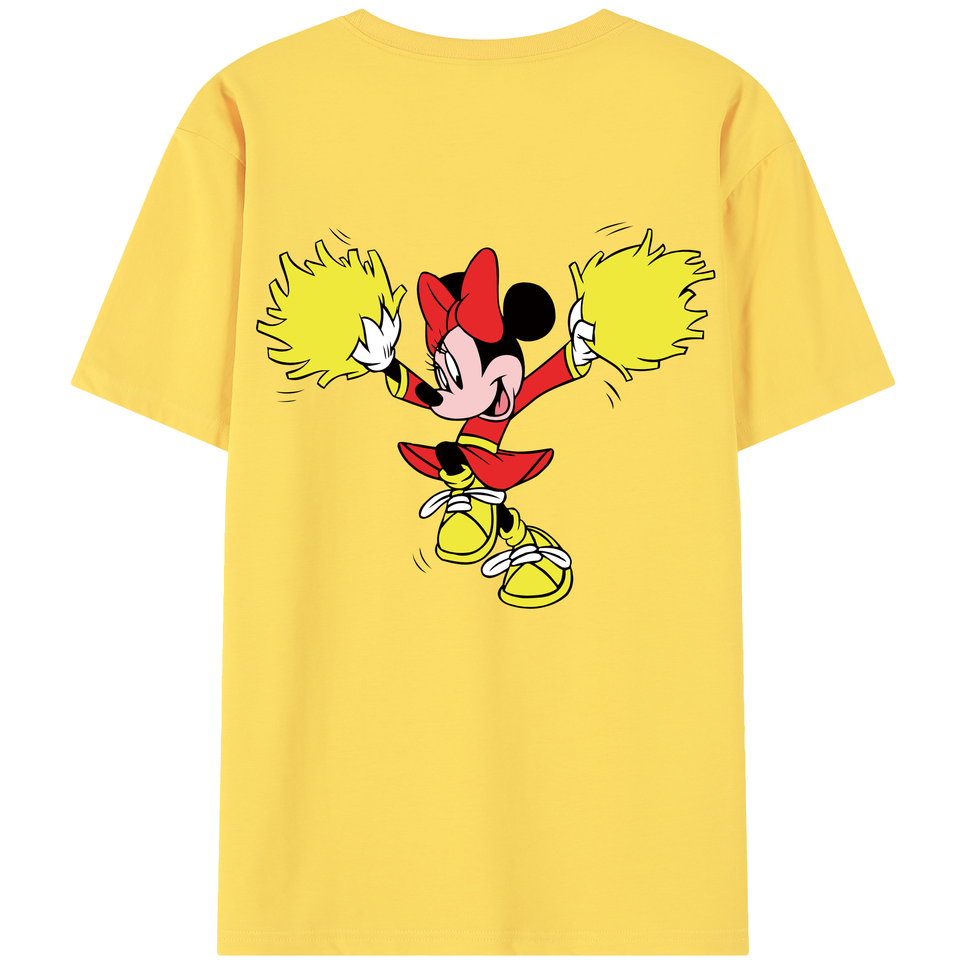 （画像用） ミッキーマウス Mickey Mouse 綿100％半袖Tシャツ（背面プリント）