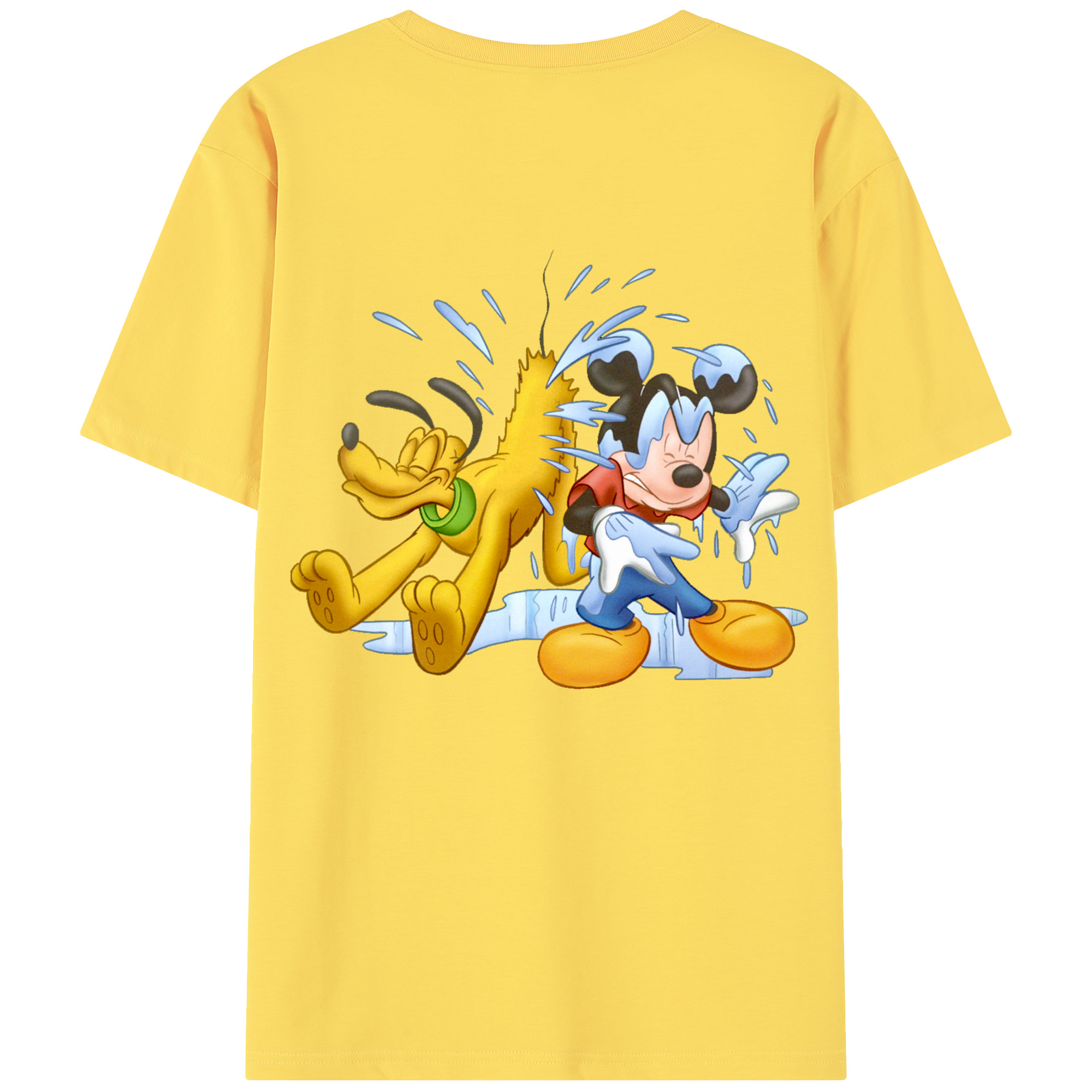 （画像用） ミッキーマウス Mickey Mouse 綿100％半袖Tシャツ（背面プリント）