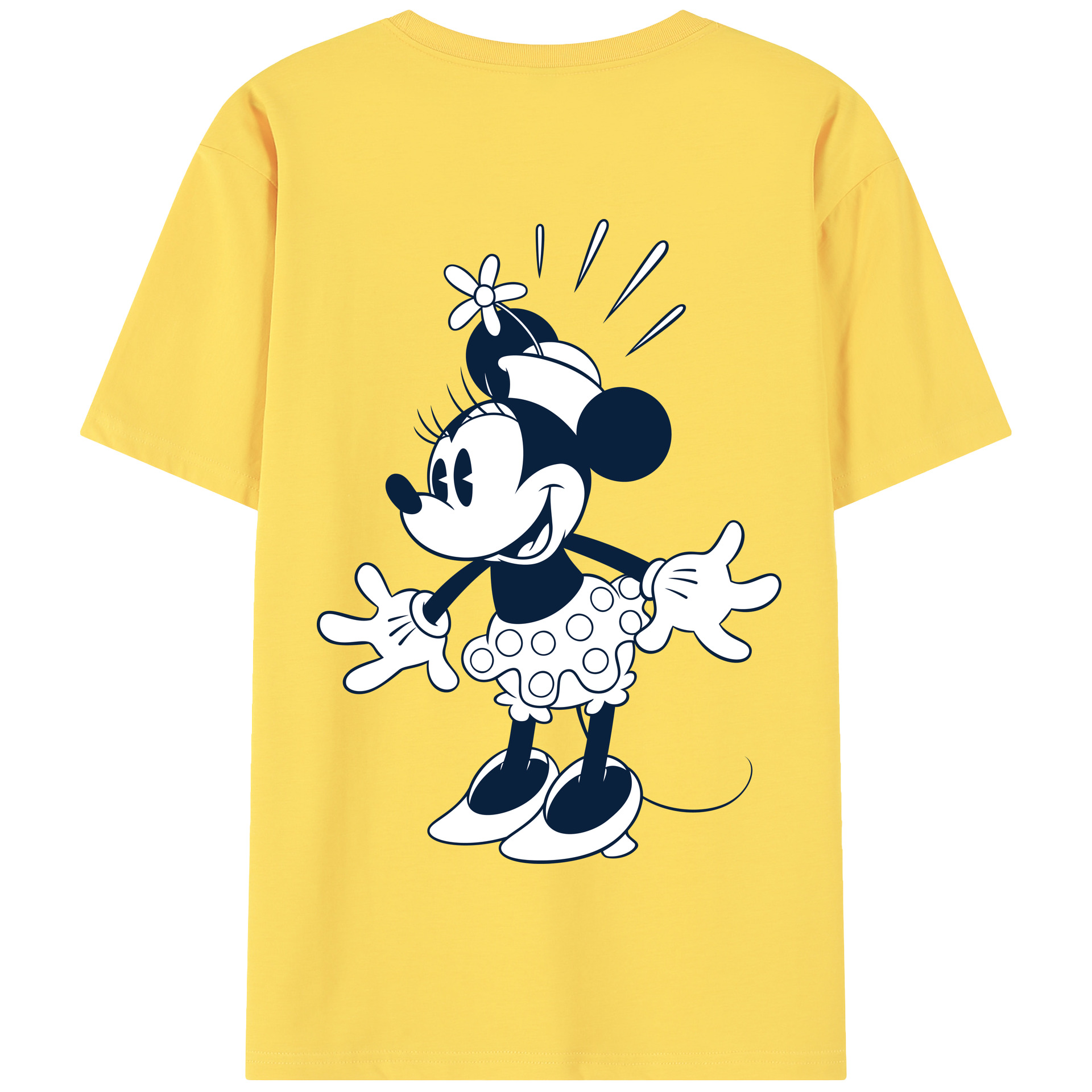 （画像用） ミッキーマウス Mickey Mouse 綿100％半袖Tシャツ（背面プリント）