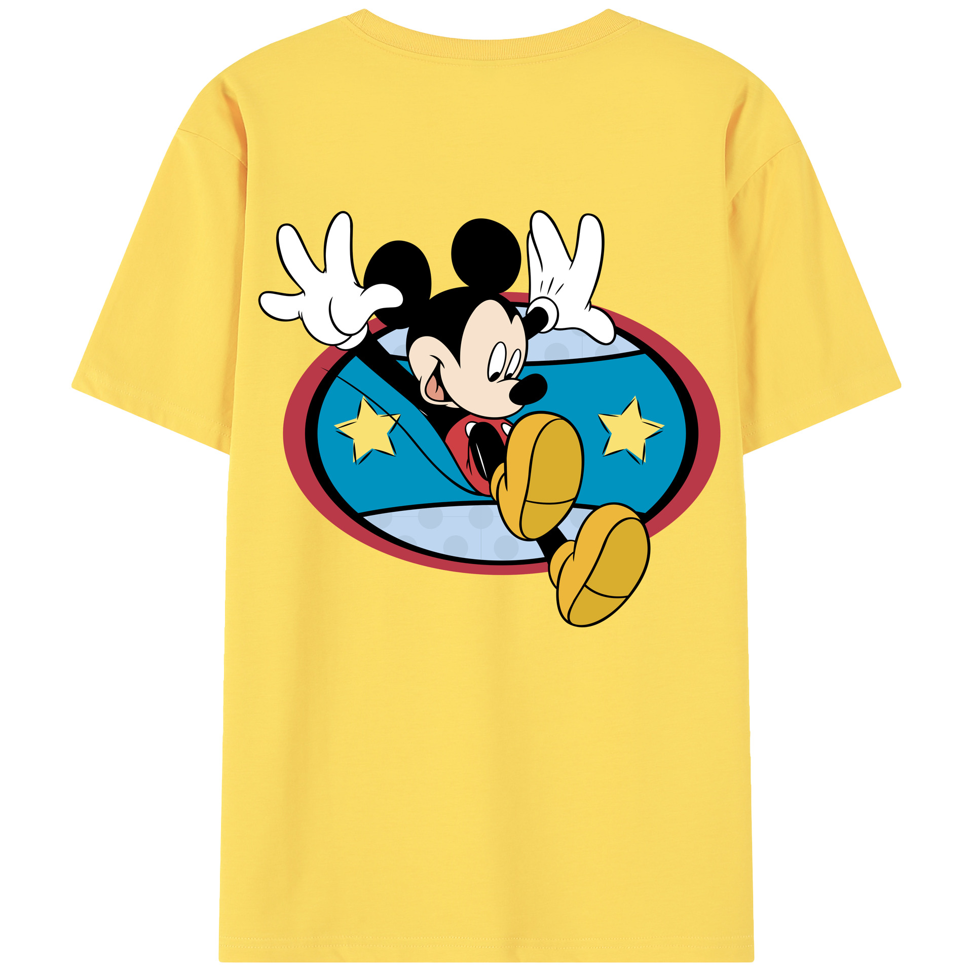 （画像用） ミッキーマウス Mickey Mouse 綿100％半袖Tシャツ（背面プリント）