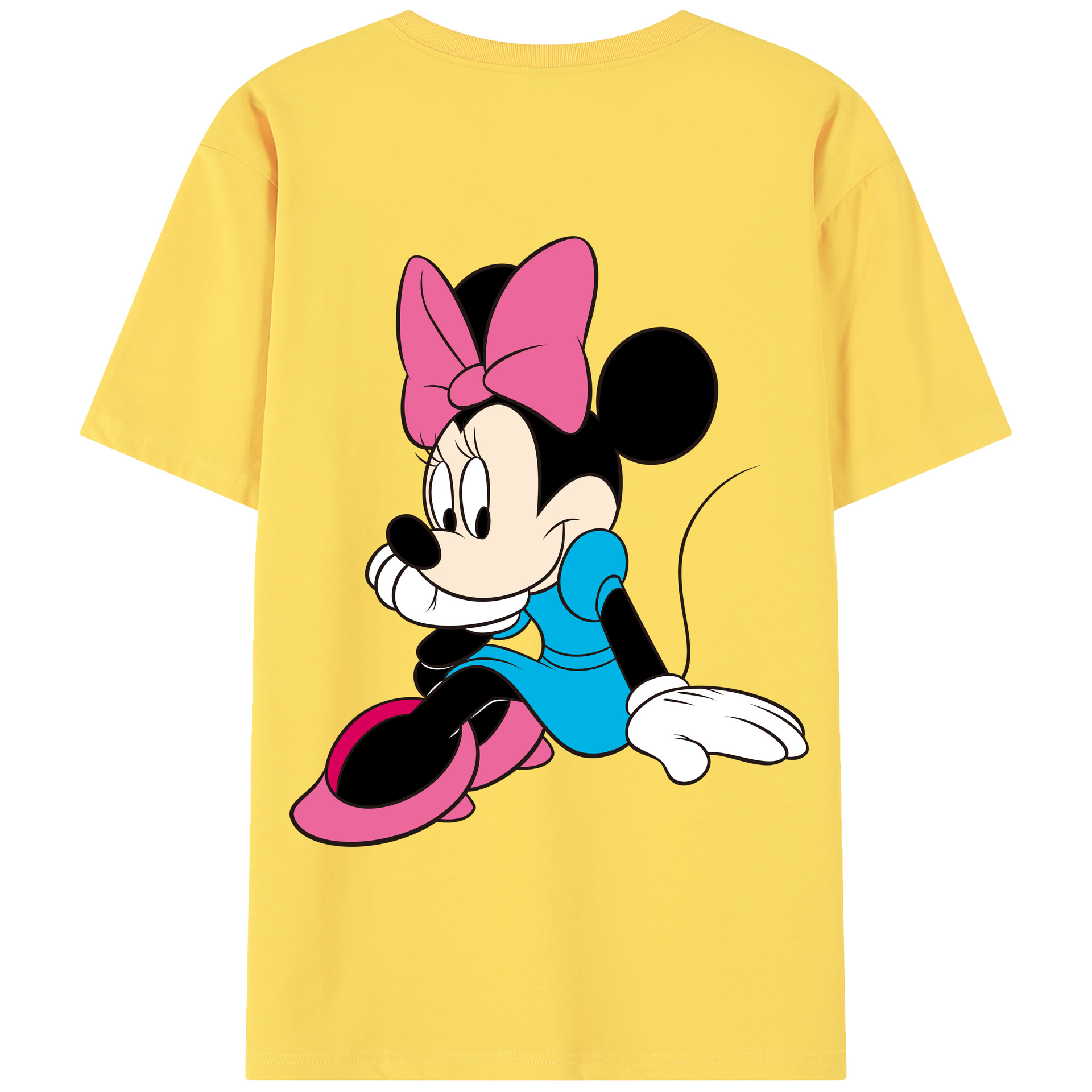 （画像用） ミッキーマウス Mickey Mouse 綿100％半袖Tシャツ（背面プリント）