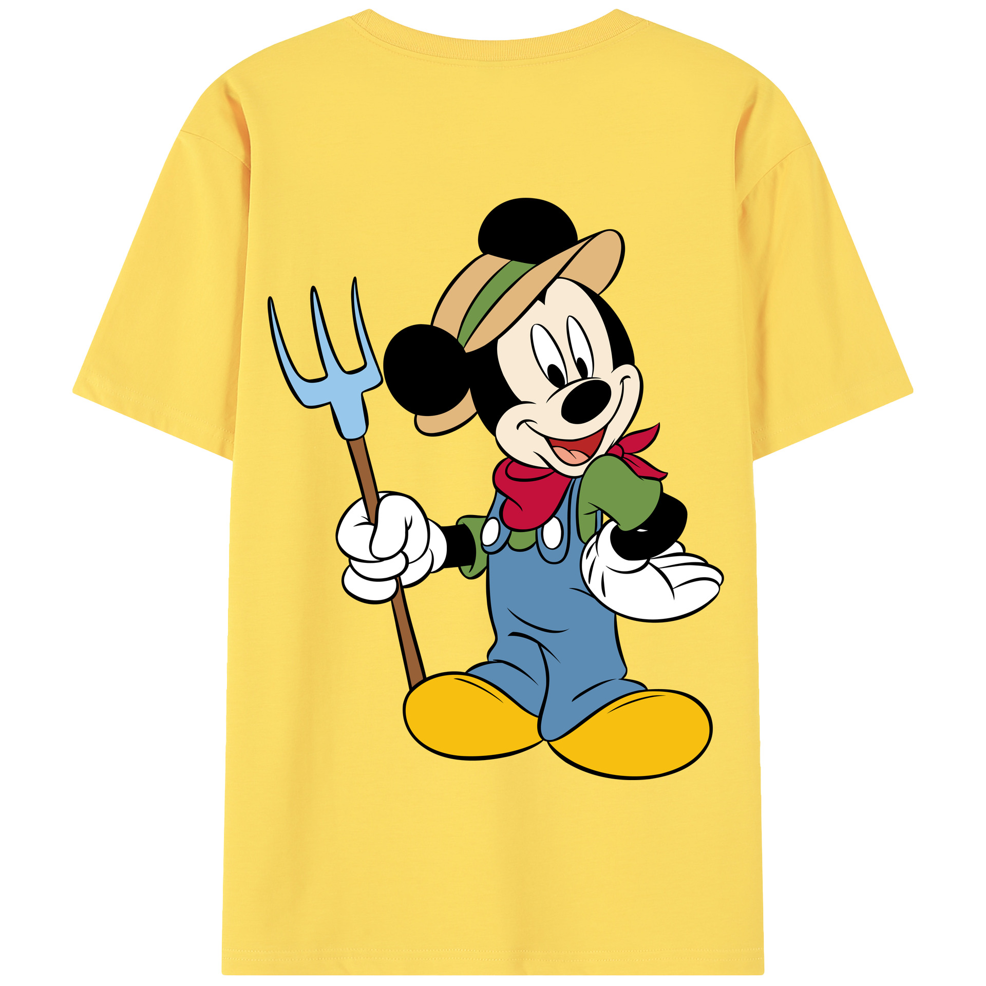 （画像用） ミッキーマウス Mickey Mouse 綿100％半袖Tシャツ（背面プリント）