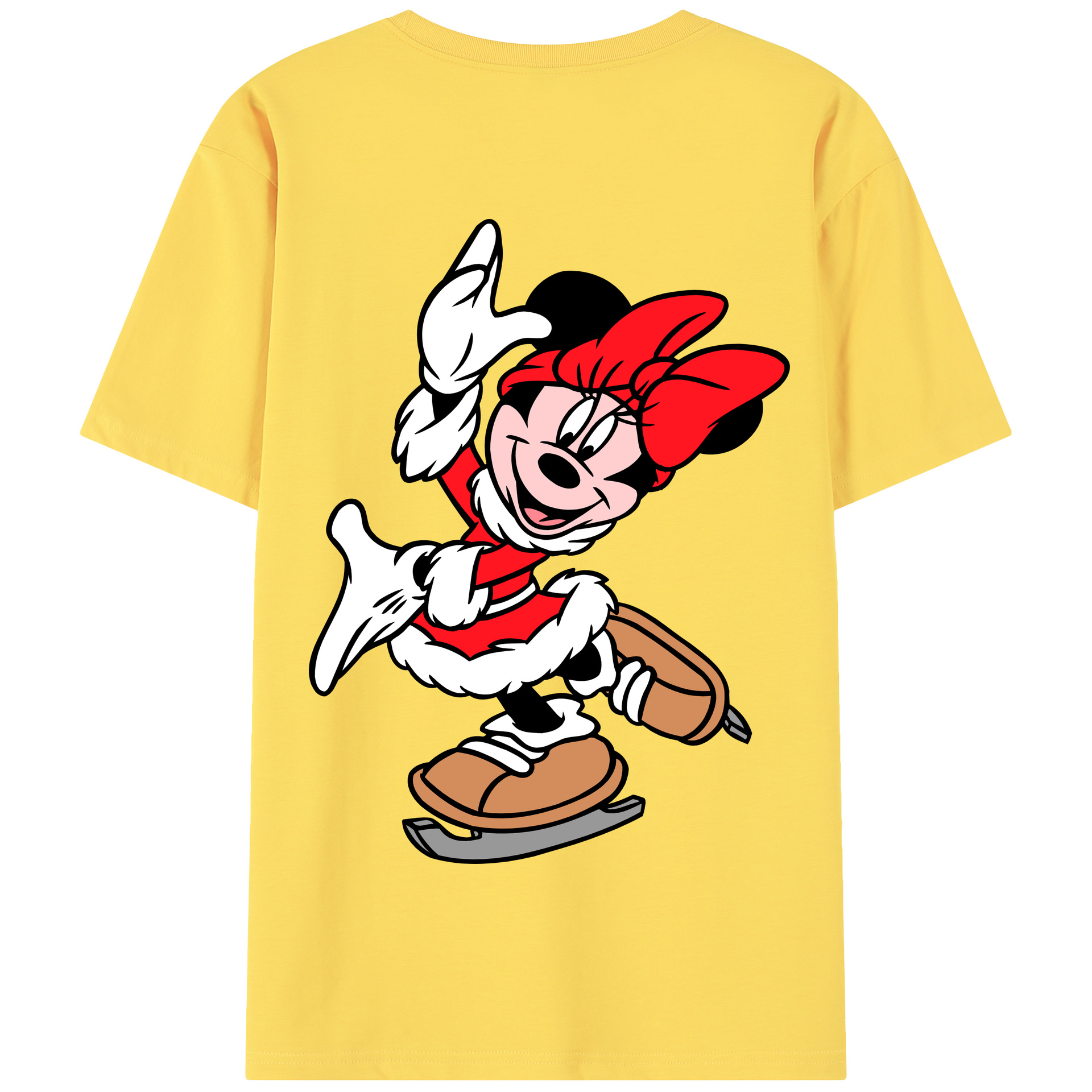 （画像用） ミッキーマウス Mickey Mouse 綿100％半袖Tシャツ（背面プリント）