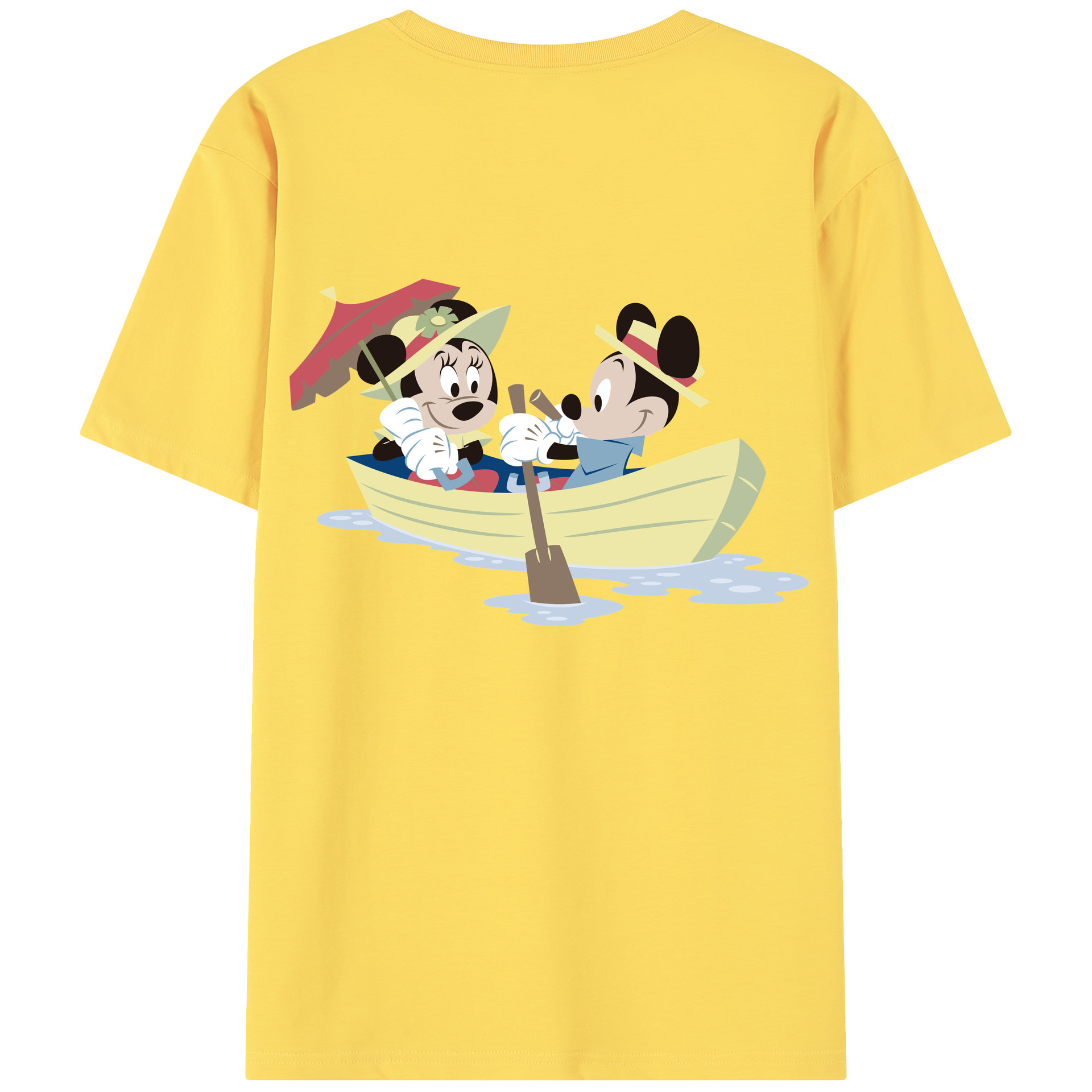 （画像用） ミッキーマウス Mickey Mouse 綿100％半袖Tシャツ（背面プリント）