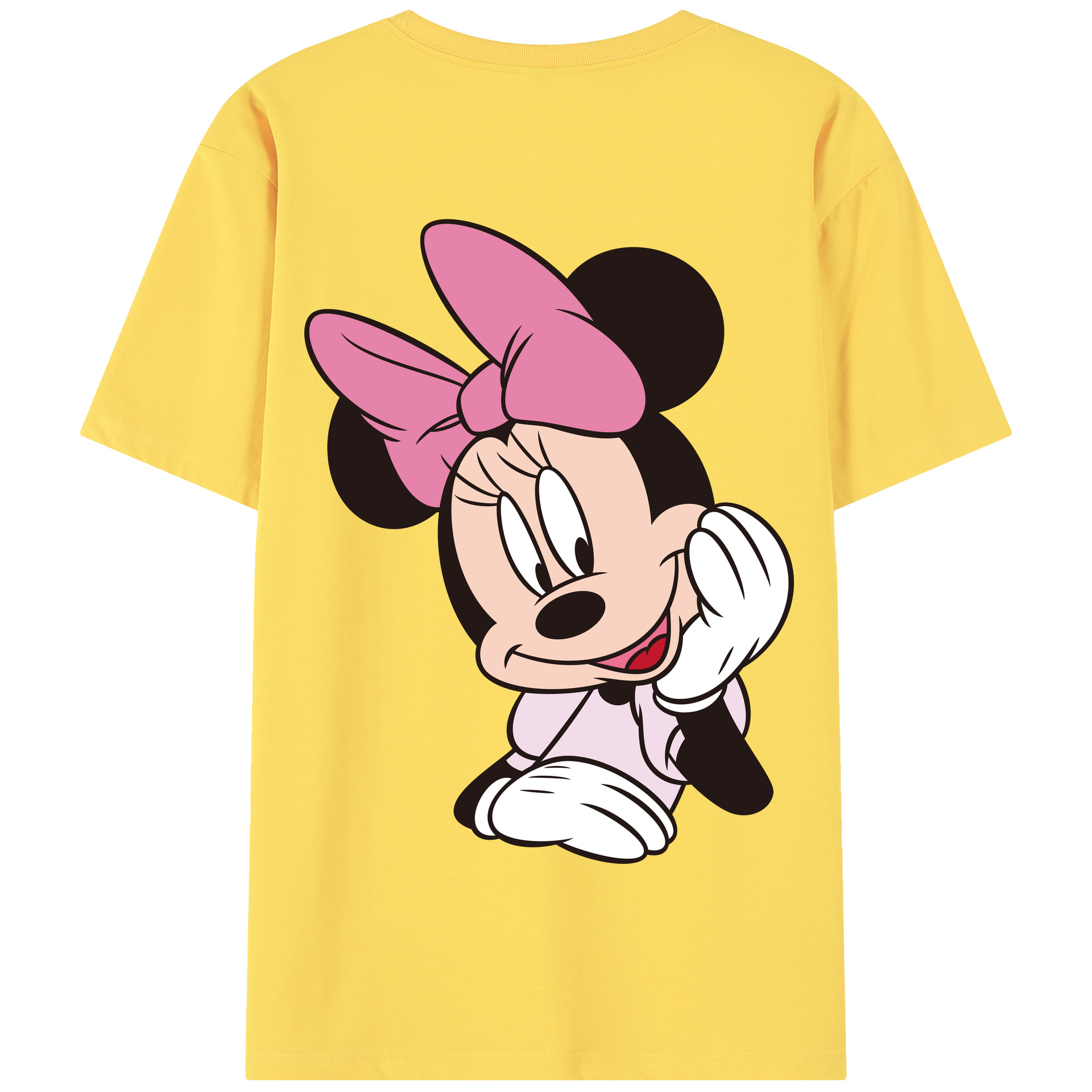 （画像用） ミッキーマウス Mickey Mouse 綿100％半袖Tシャツ（背面プリント）