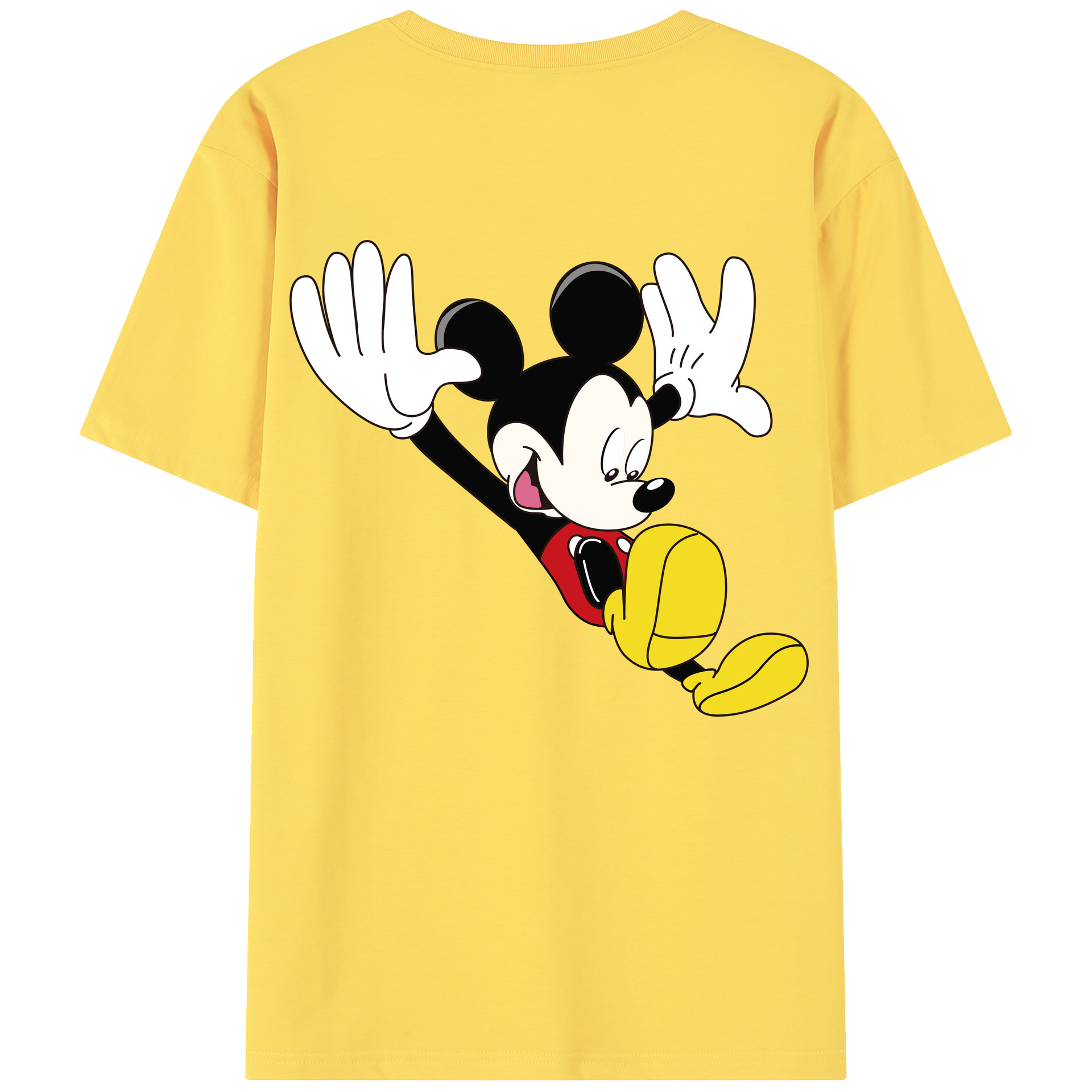 （画像用） ミッキーマウス Mickey Mouse 綿100％半袖Tシャツ（背面プリント）