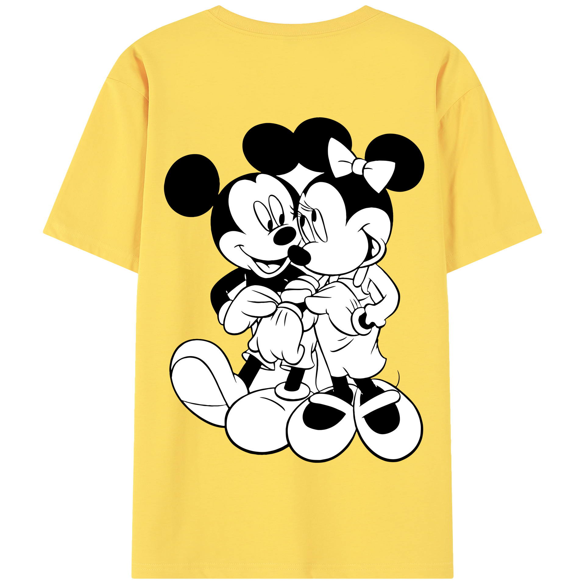 （画像用） ミッキーマウス Mickey Mouse 綿100％半袖Tシャツ（背面プリント）