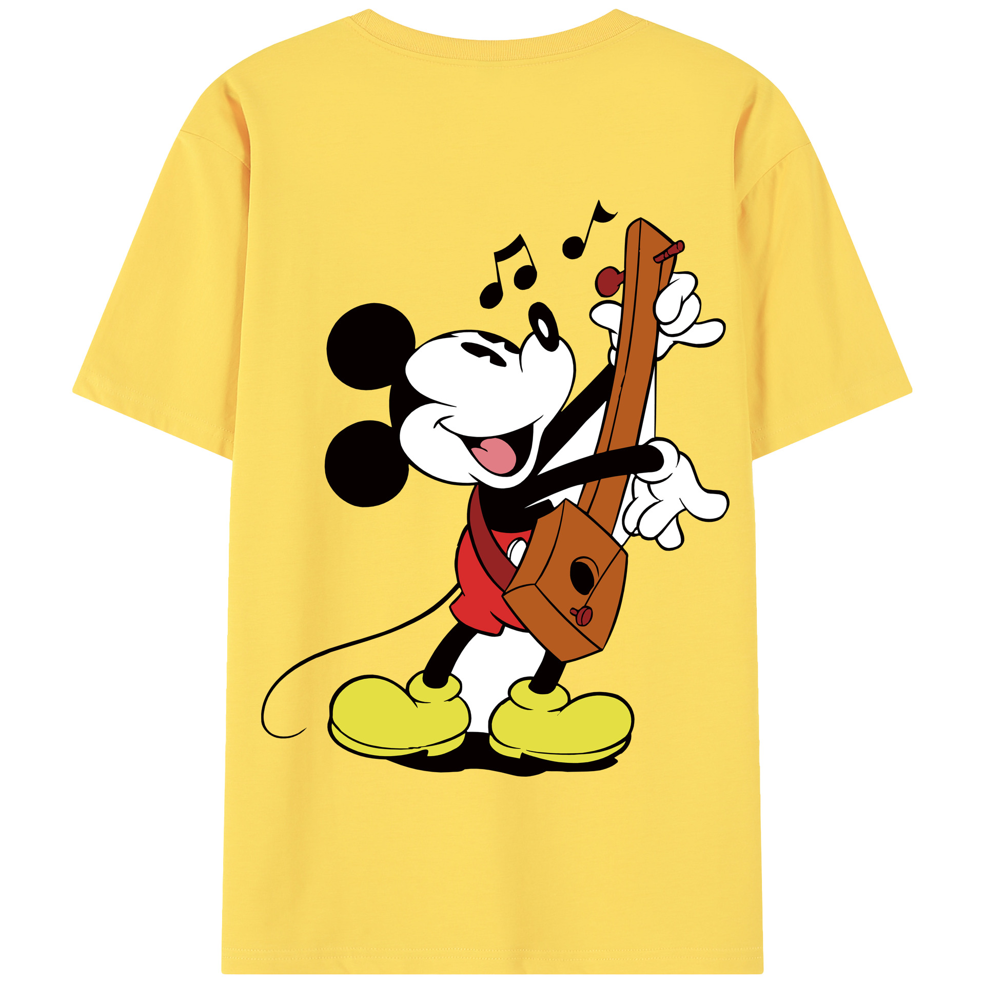 （画像用） ミッキーマウス Mickey Mouse 綿100％半袖Tシャツ（背面プリント）