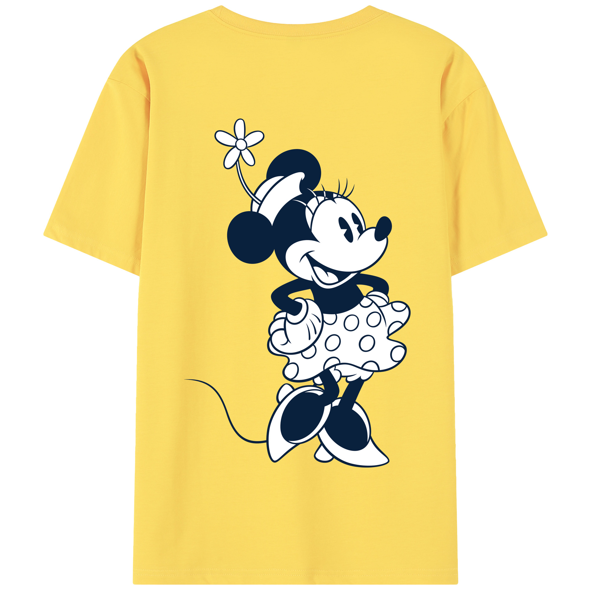 （画像用） ミッキーマウス Mickey Mouse 綿100％半袖Tシャツ（背面プリント）