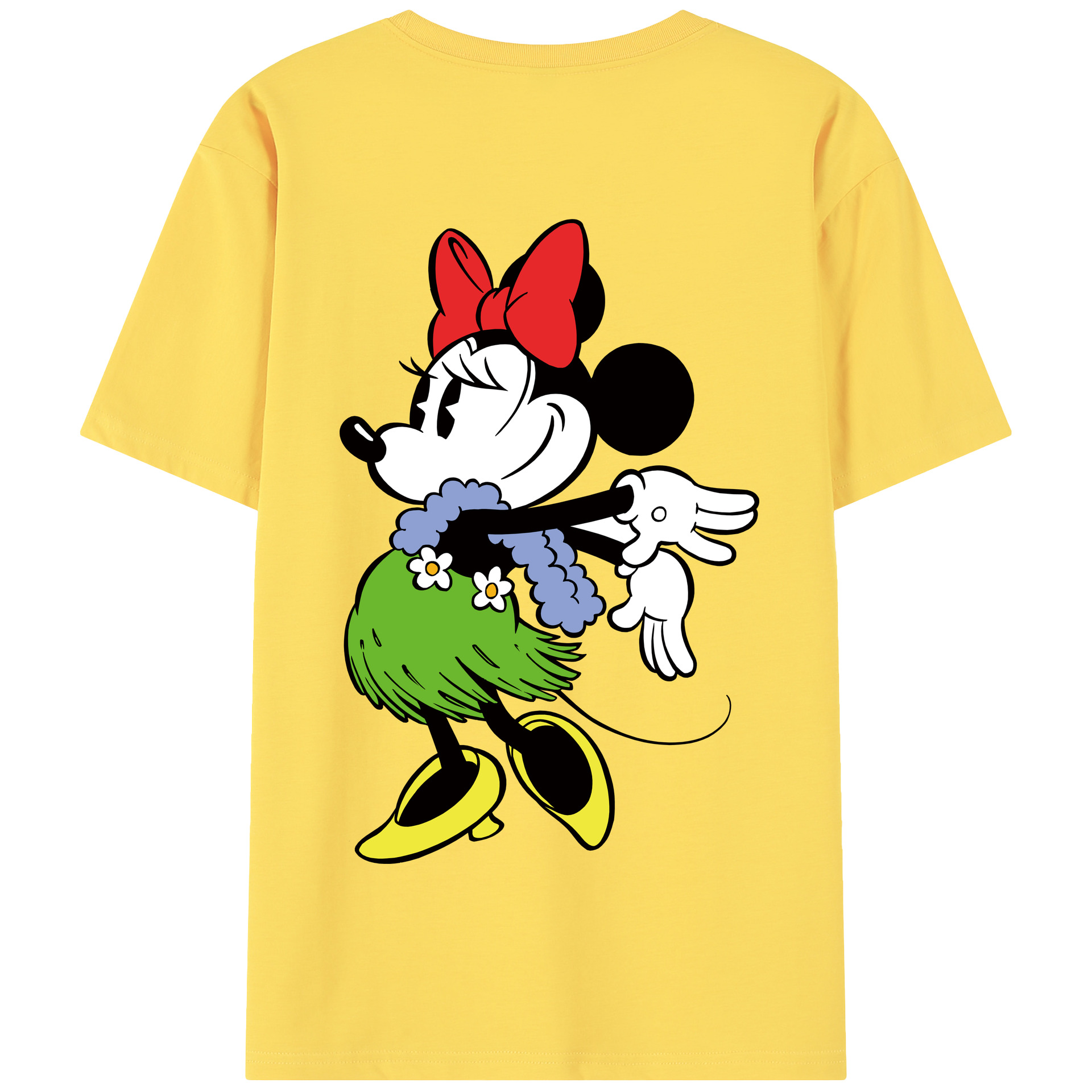 （画像用） ミッキーマウス Mickey Mouse 綿100％半袖Tシャツ（背面プリント）