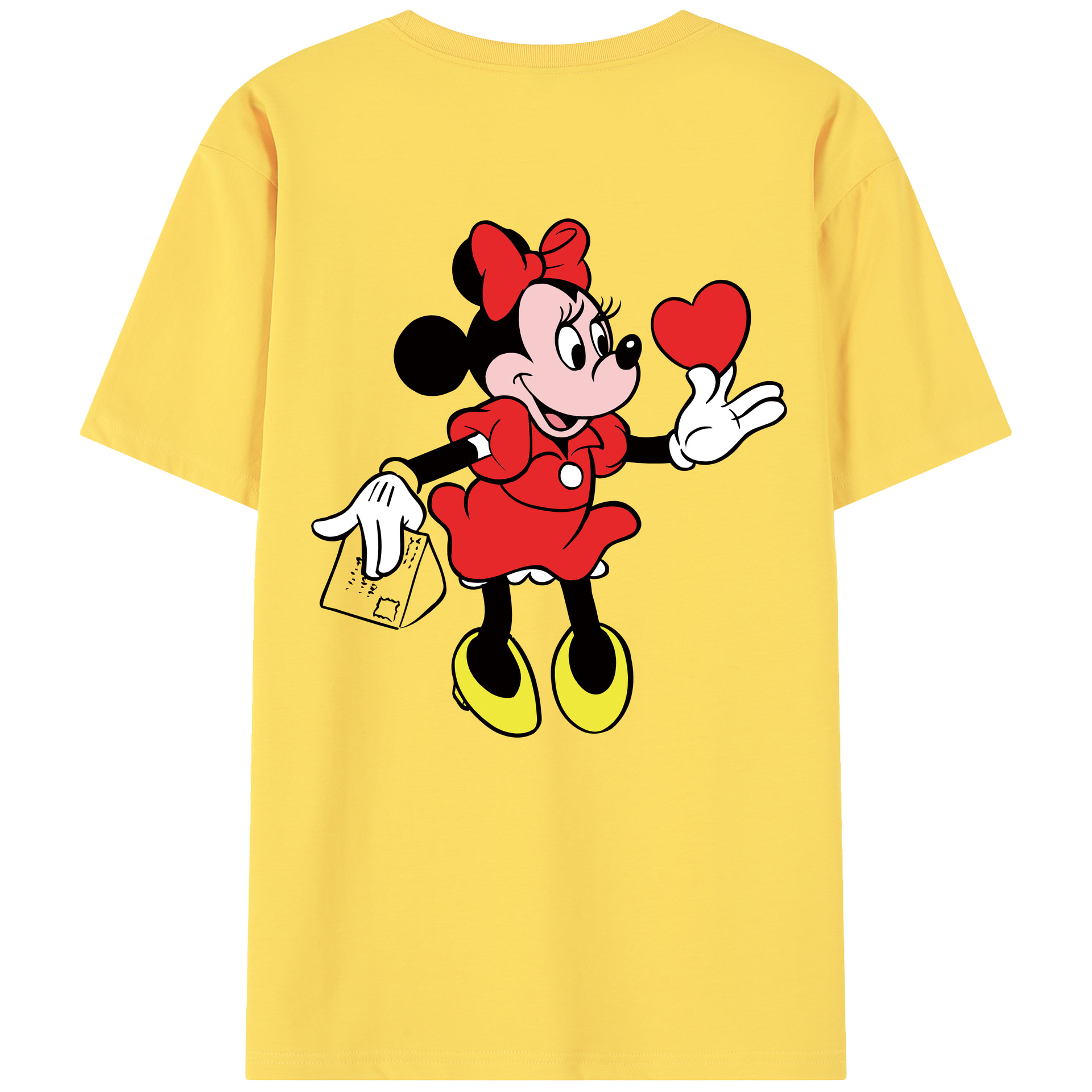 （画像用） ミッキーマウス Mickey Mouse 綿100％半袖Tシャツ（背面プリント）