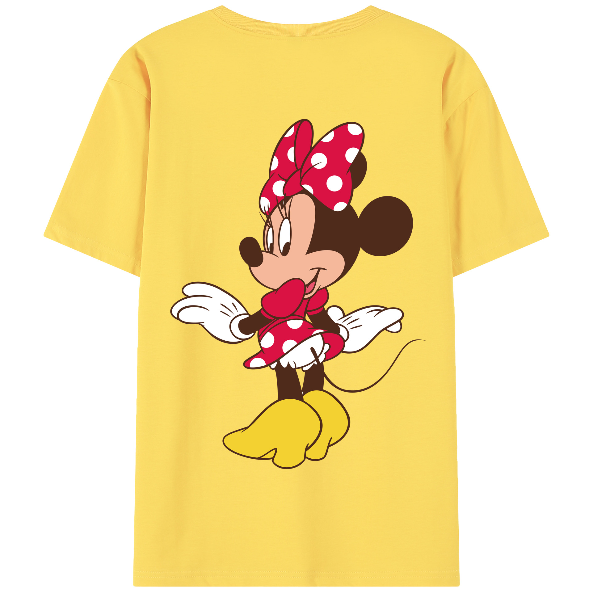 （画像用） ミッキーマウス Mickey Mouse 綿100％半袖Tシャツ（背面プリント）