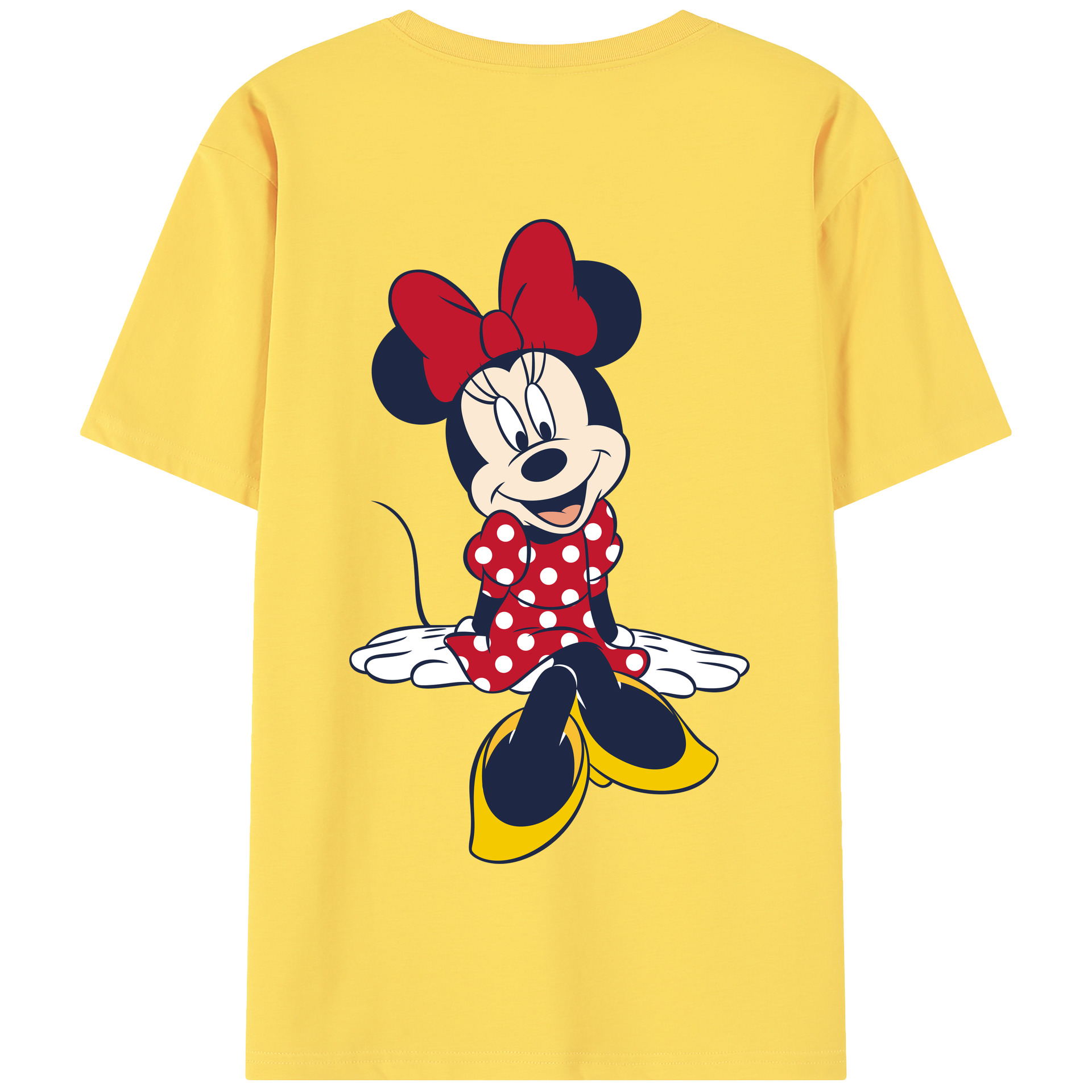 （画像用） ミッキーマウス Mickey Mouse 綿100％半袖Tシャツ（背面プリント）