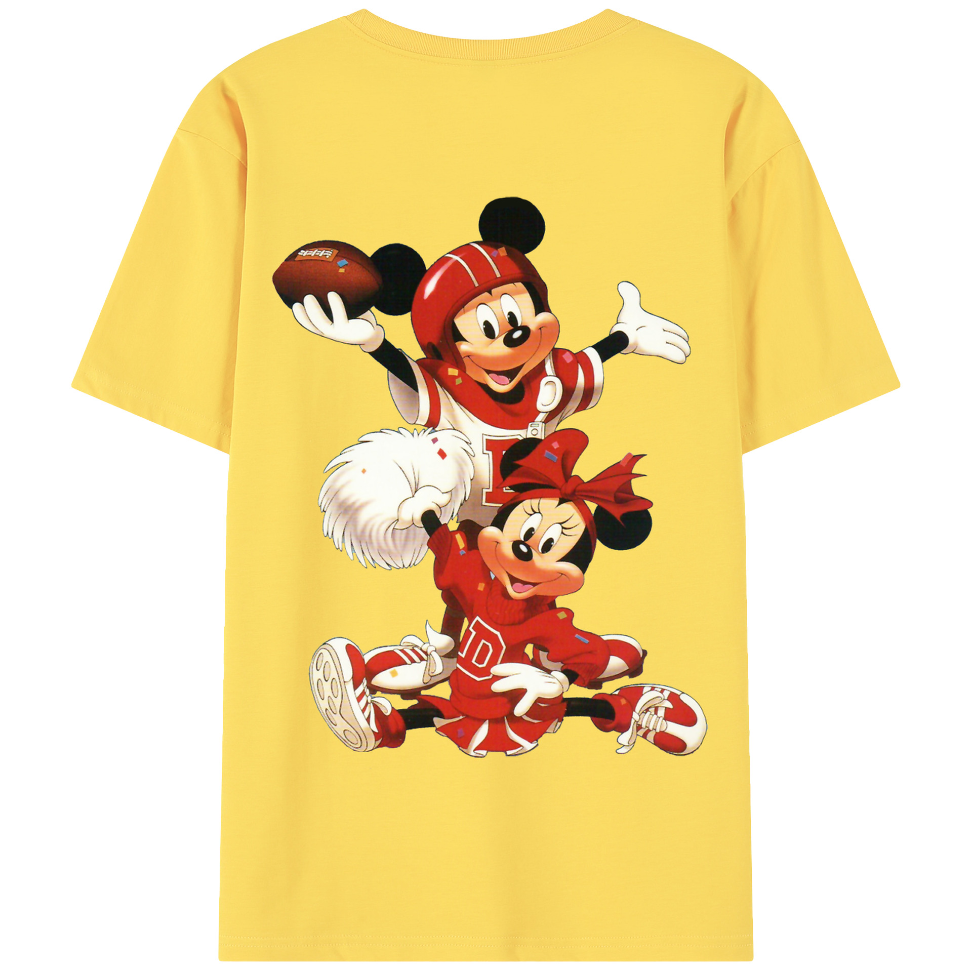（画像用） ミッキーマウス Mickey Mouse 綿100％半袖Tシャツ（背面プリント）