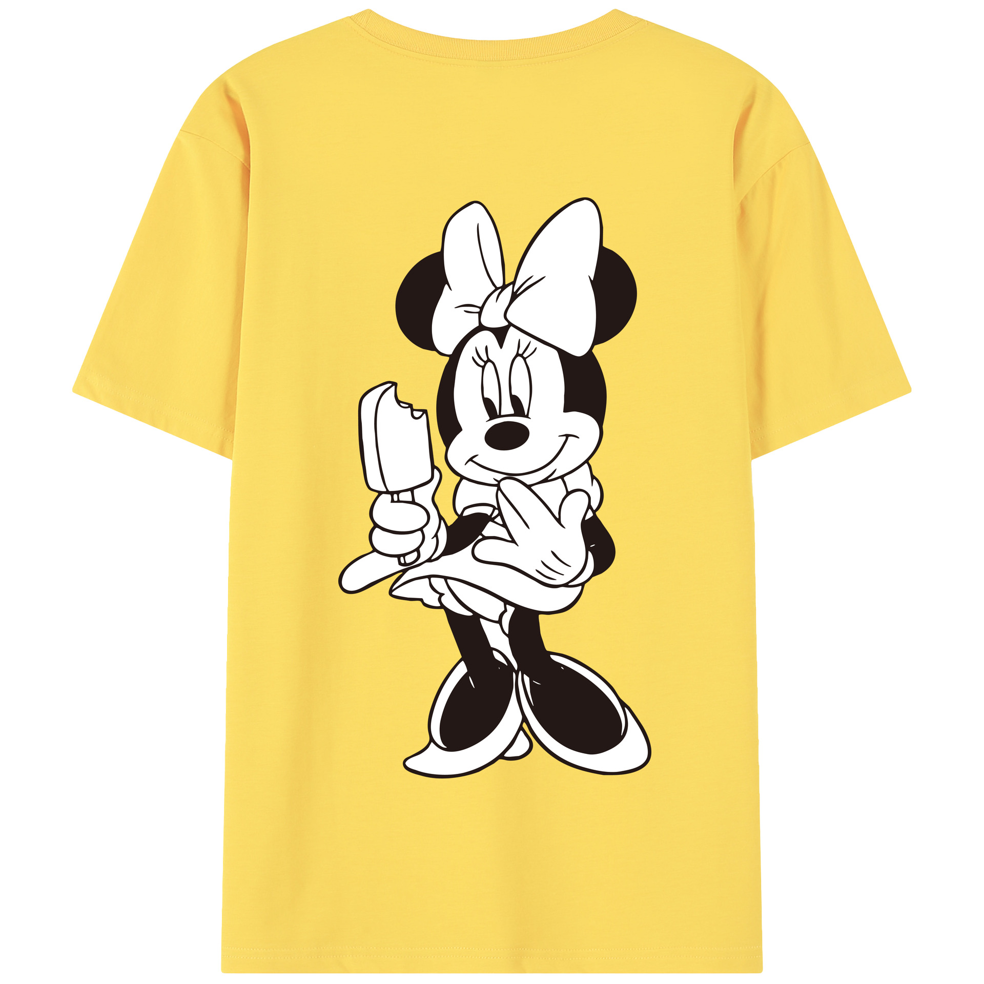 （画像用） ミッキーマウス Mickey Mouse 綿100％半袖Tシャツ（背面プリント）
