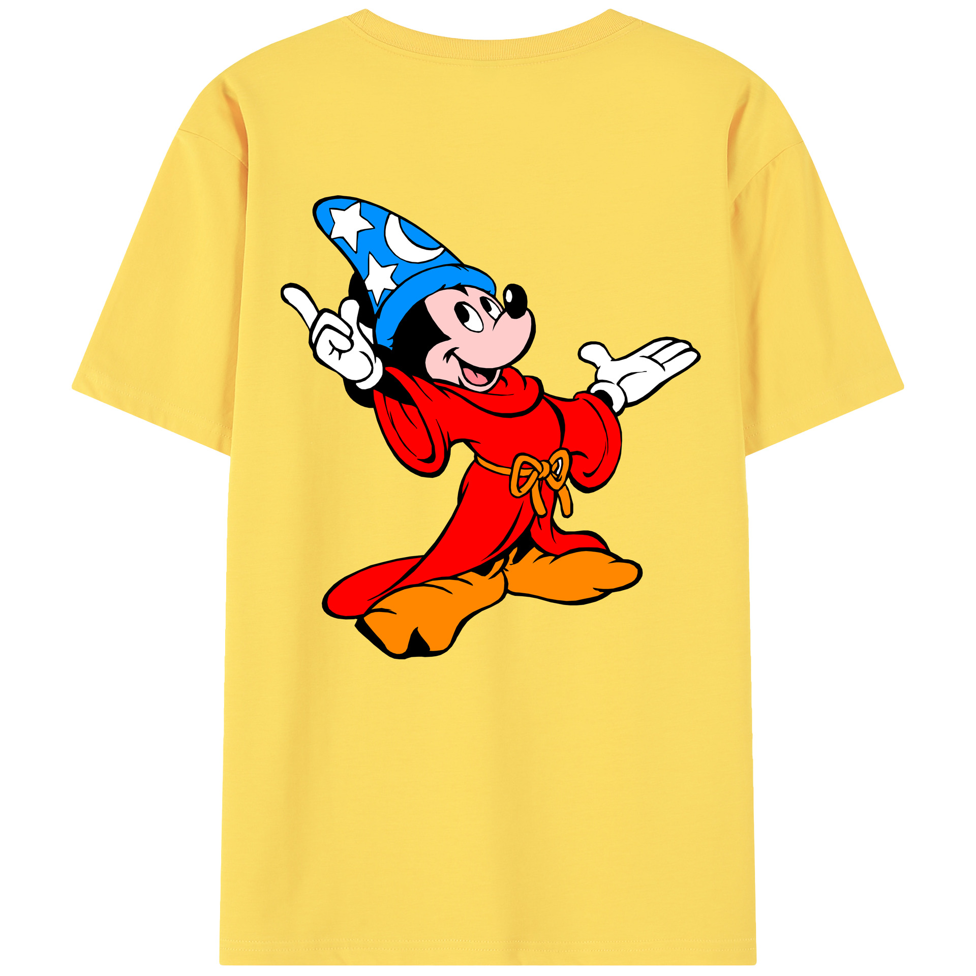 （画像用） ミッキーマウス Mickey Mouse 綿100％半袖Tシャツ（背面プリント）