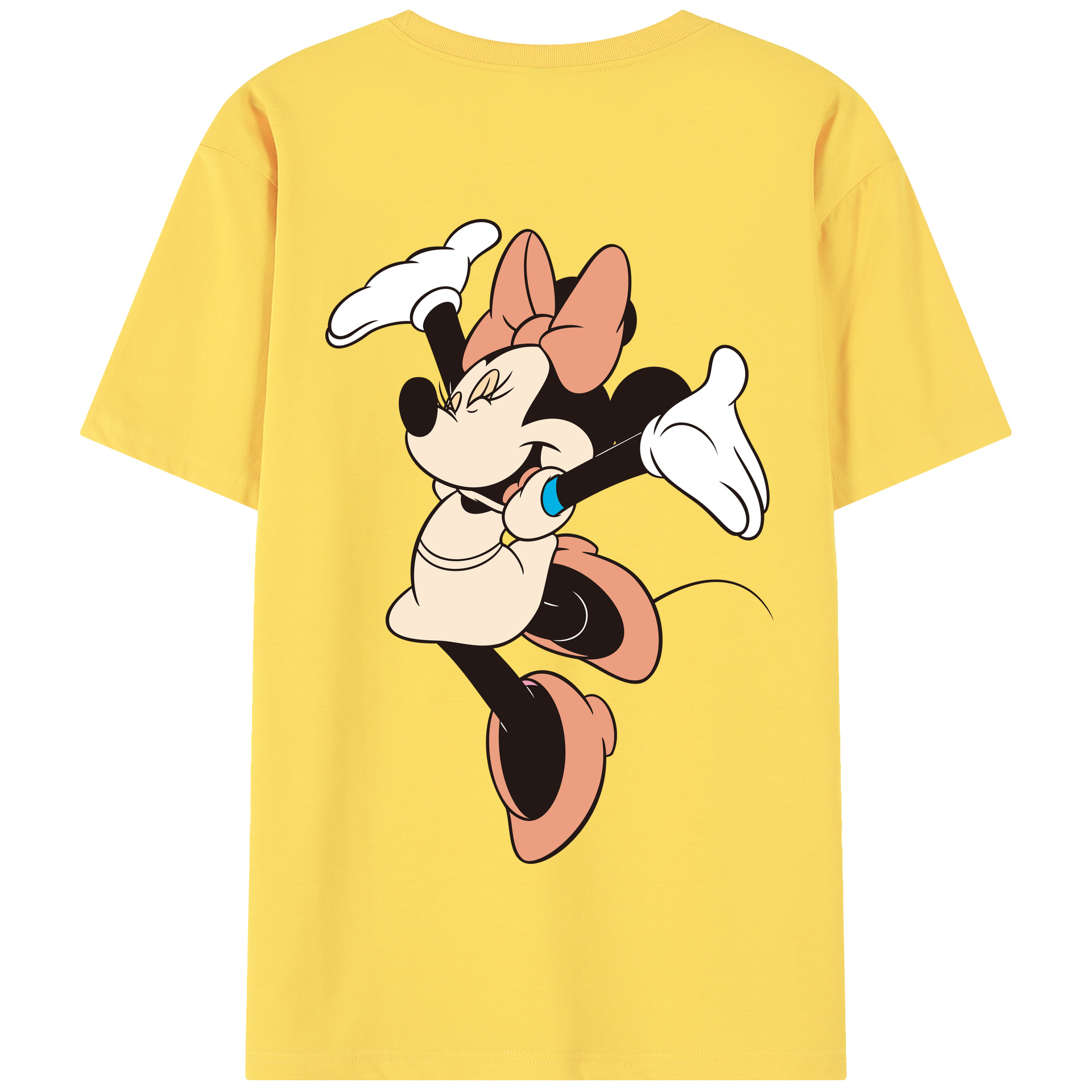 （画像用） ミッキーマウス Mickey Mouse 綿100％半袖Tシャツ（背面プリント）