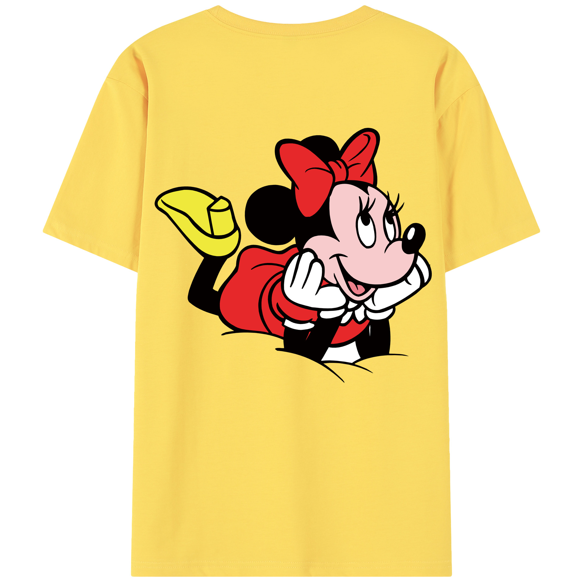 （画像用） ミッキーマウス Mickey Mouse 綿100％半袖Tシャツ（背面プリント）