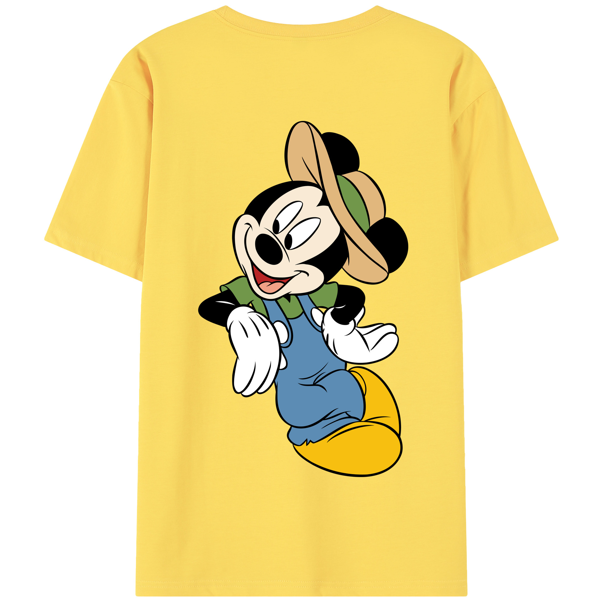（画像用） ミッキーマウス Mickey Mouse 綿100％半袖Tシャツ（背面プリント）
