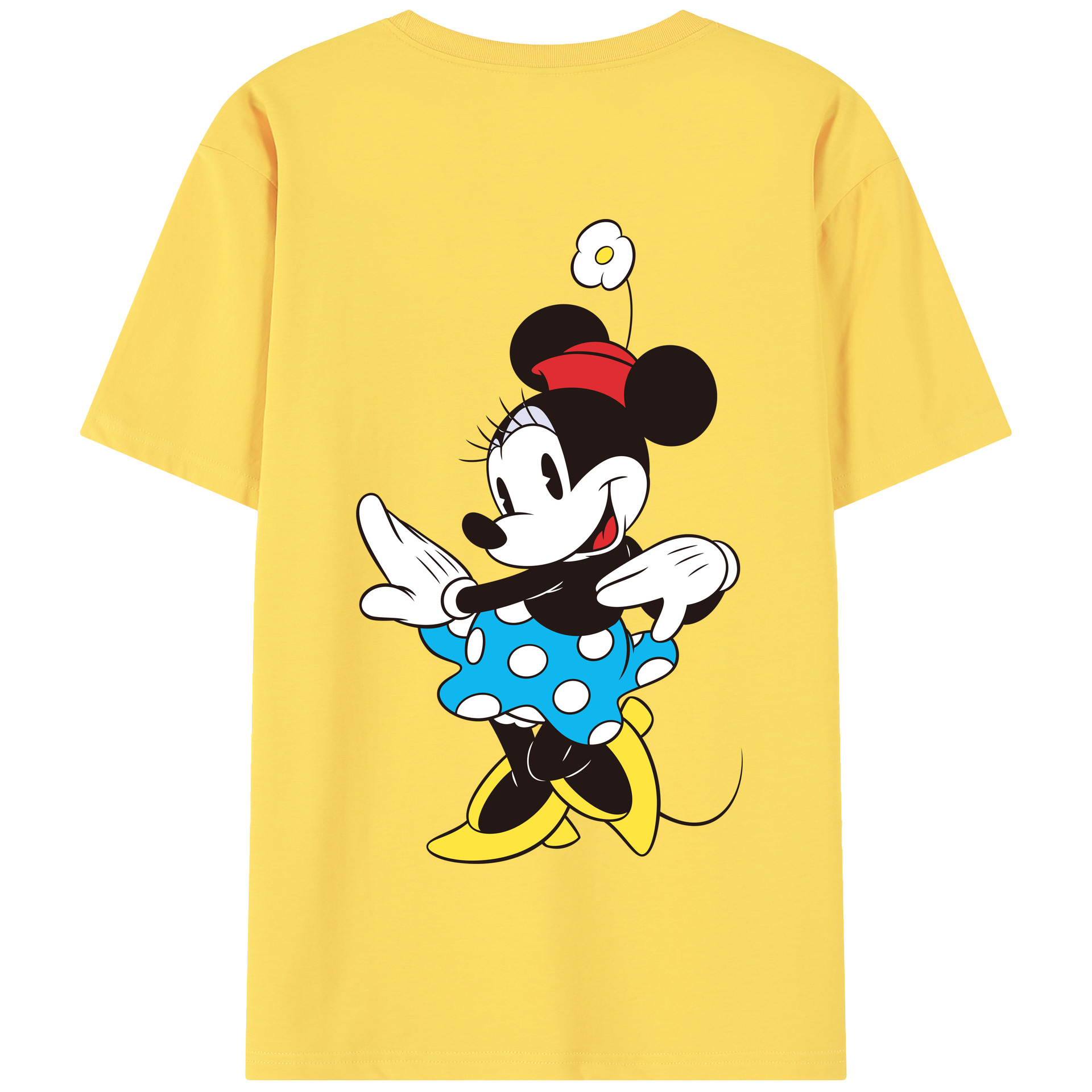 （画像用） ミッキーマウス Mickey Mouse 綿100％半袖Tシャツ（背面プリント）