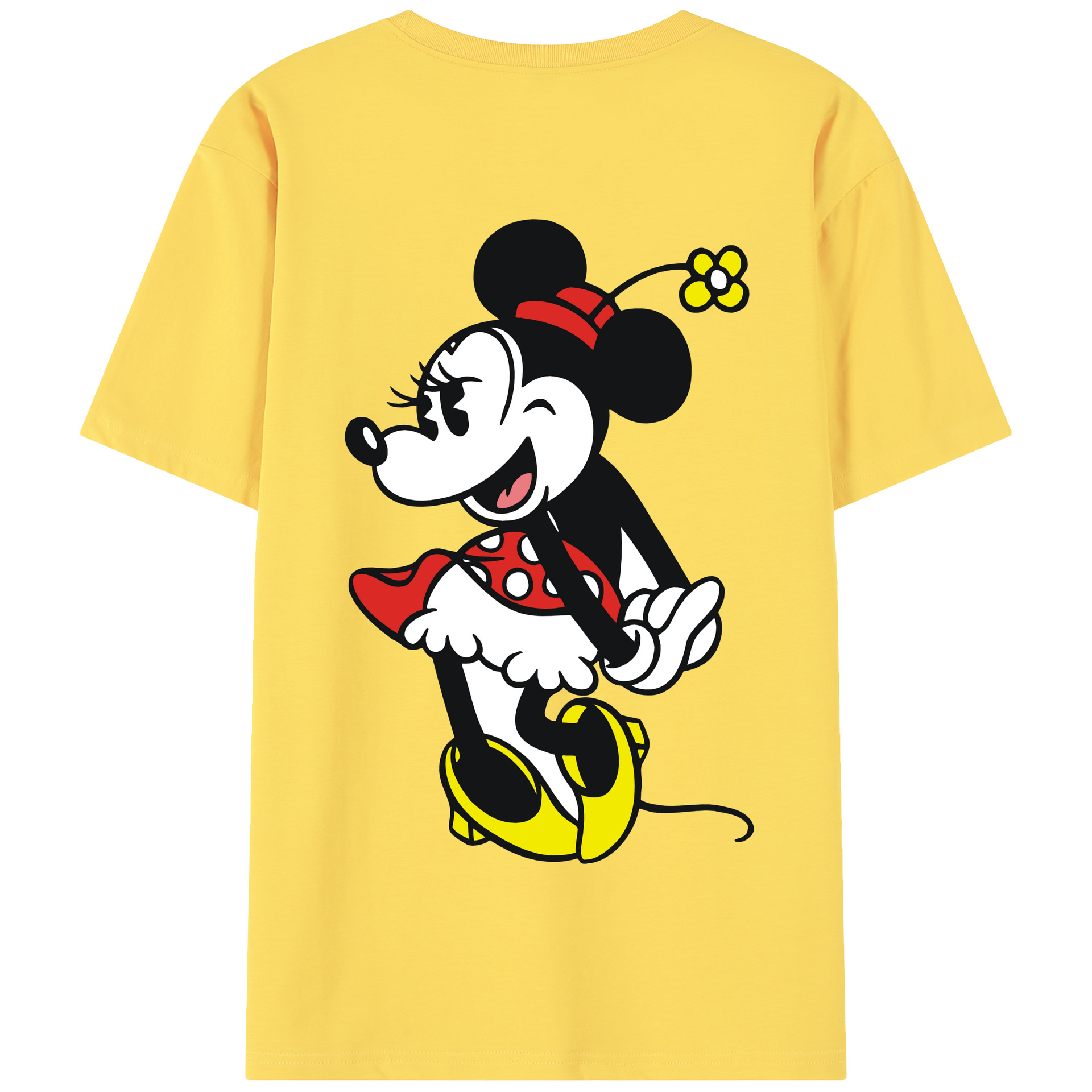 （画像用） ミッキーマウス Mickey Mouse 綿100％半袖Tシャツ（背面プリント）