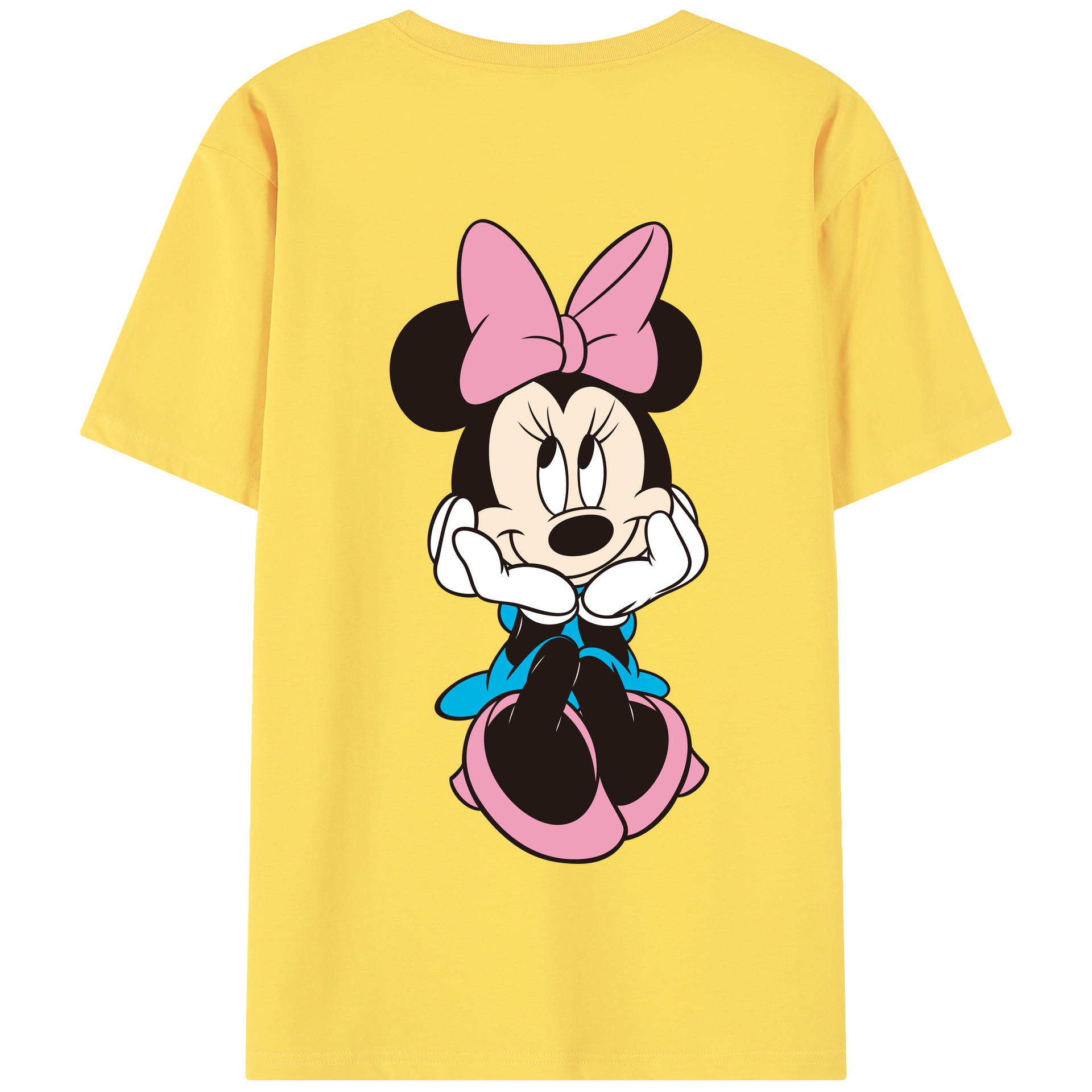 （画像用） ミッキーマウス Mickey Mouse 綿100％半袖Tシャツ（背面プリント）