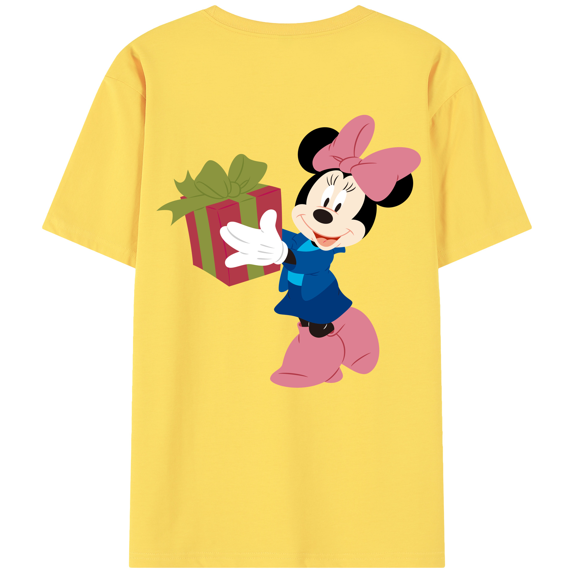 （画像用） ミッキーマウス Mickey Mouse 綿100％半袖Tシャツ（背面プリント）
