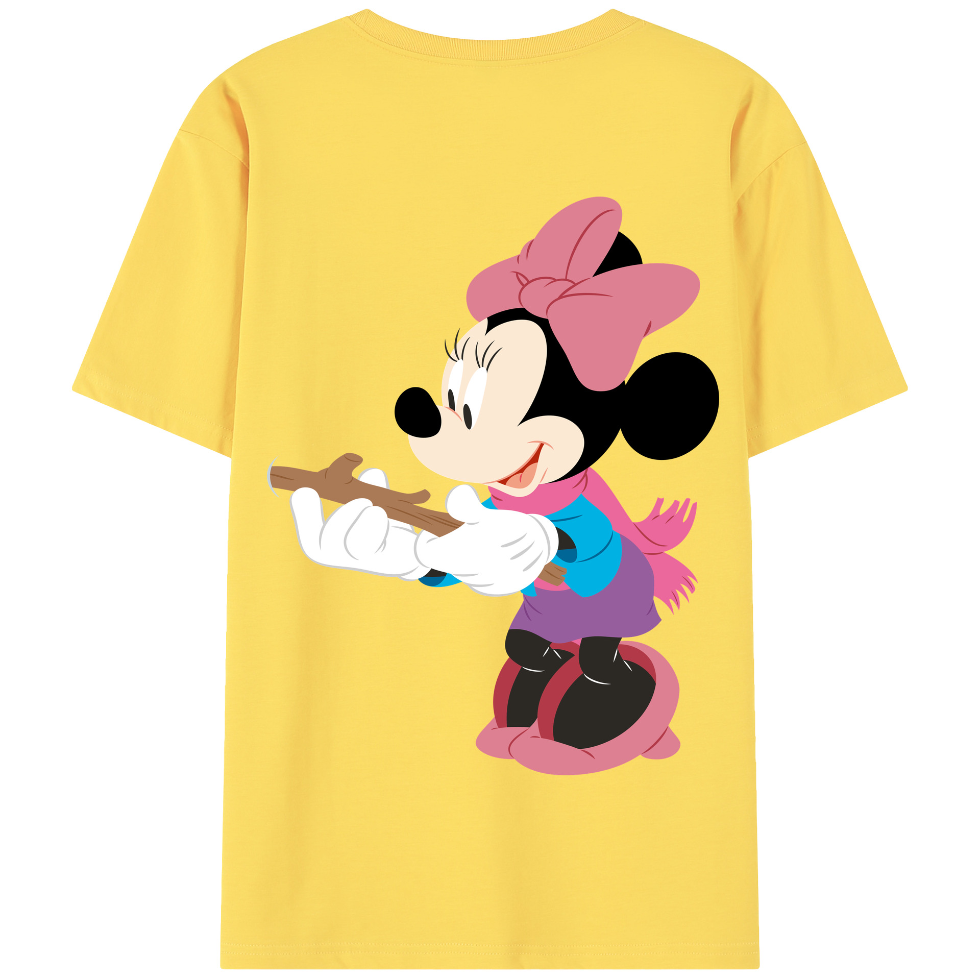 （画像用） ミッキーマウス Mickey Mouse 綿100％半袖Tシャツ（背面プリント）