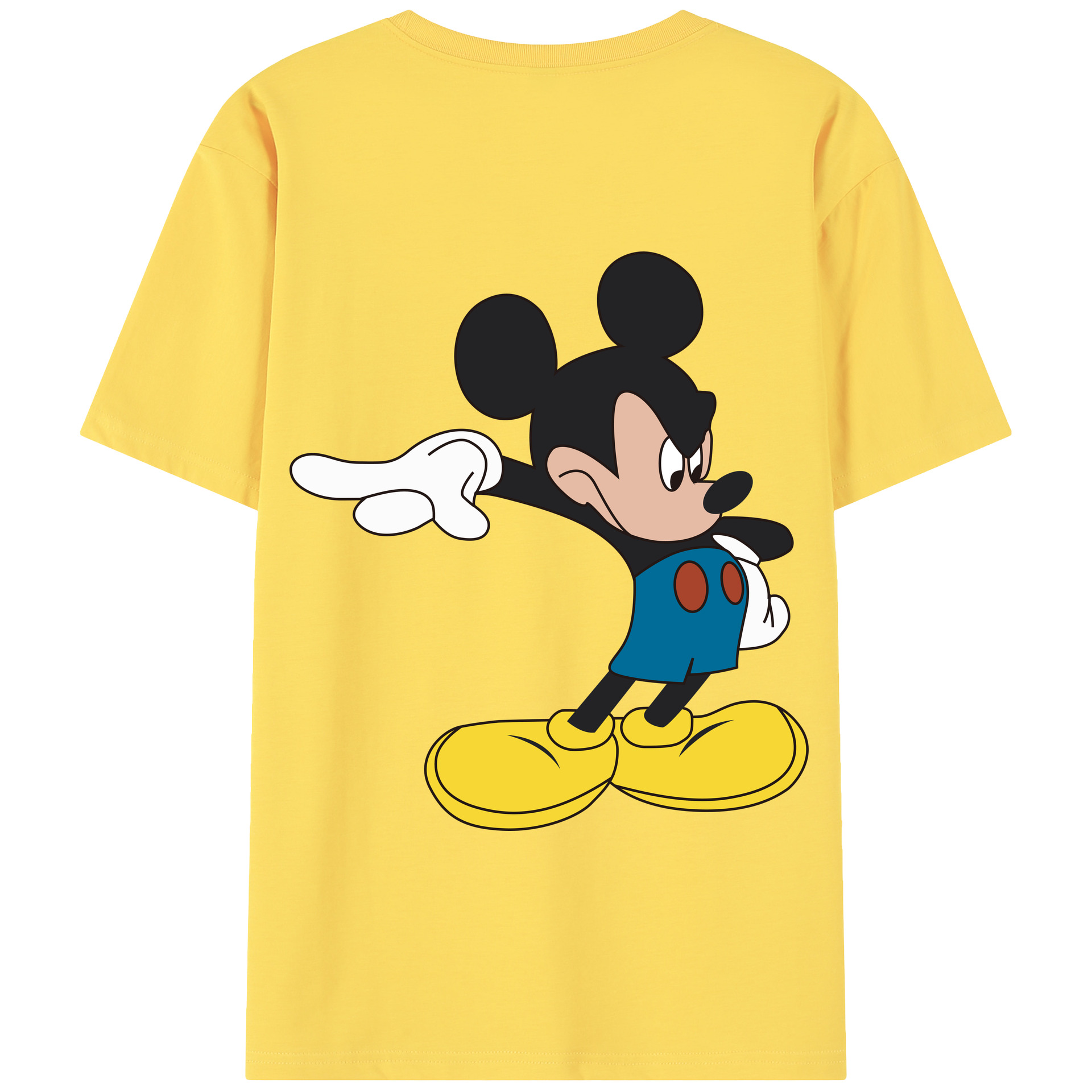 （画像用） ミッキーマウス Mickey Mouse 綿100％半袖Tシャツ（背面プリント）