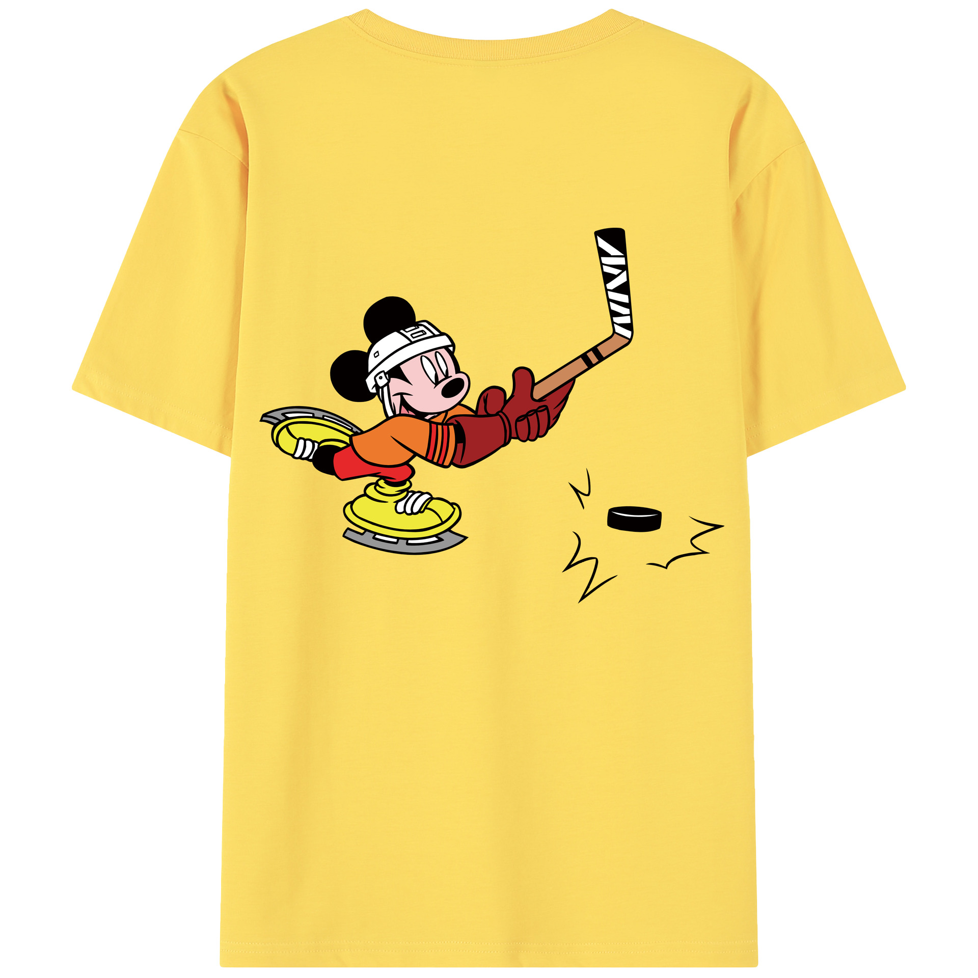 （画像用） ミッキーマウス Mickey Mouse 綿100％半袖Tシャツ（背面プリント）