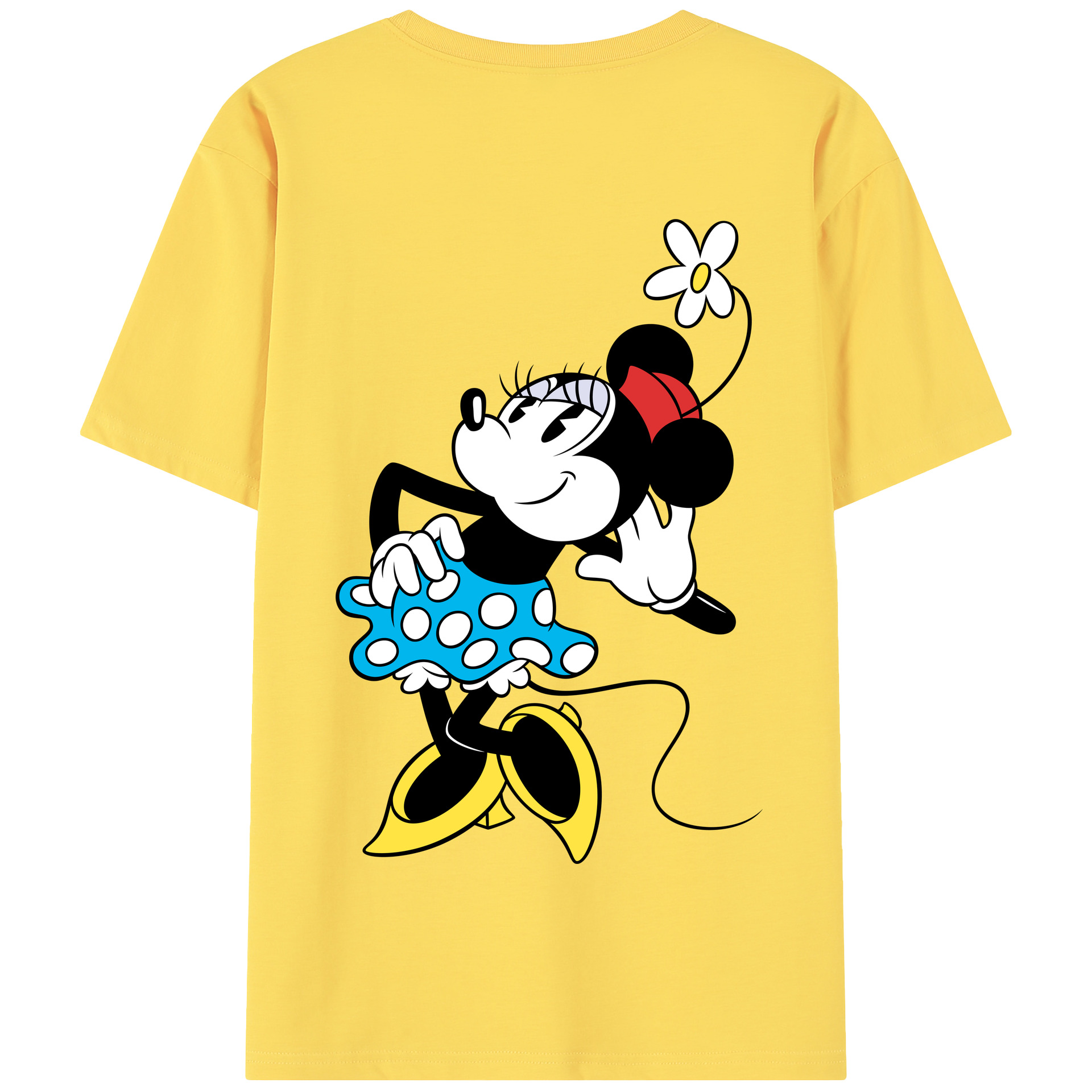 （画像用） ミッキーマウス Mickey Mouse 綿100％半袖Tシャツ（背面プリント）