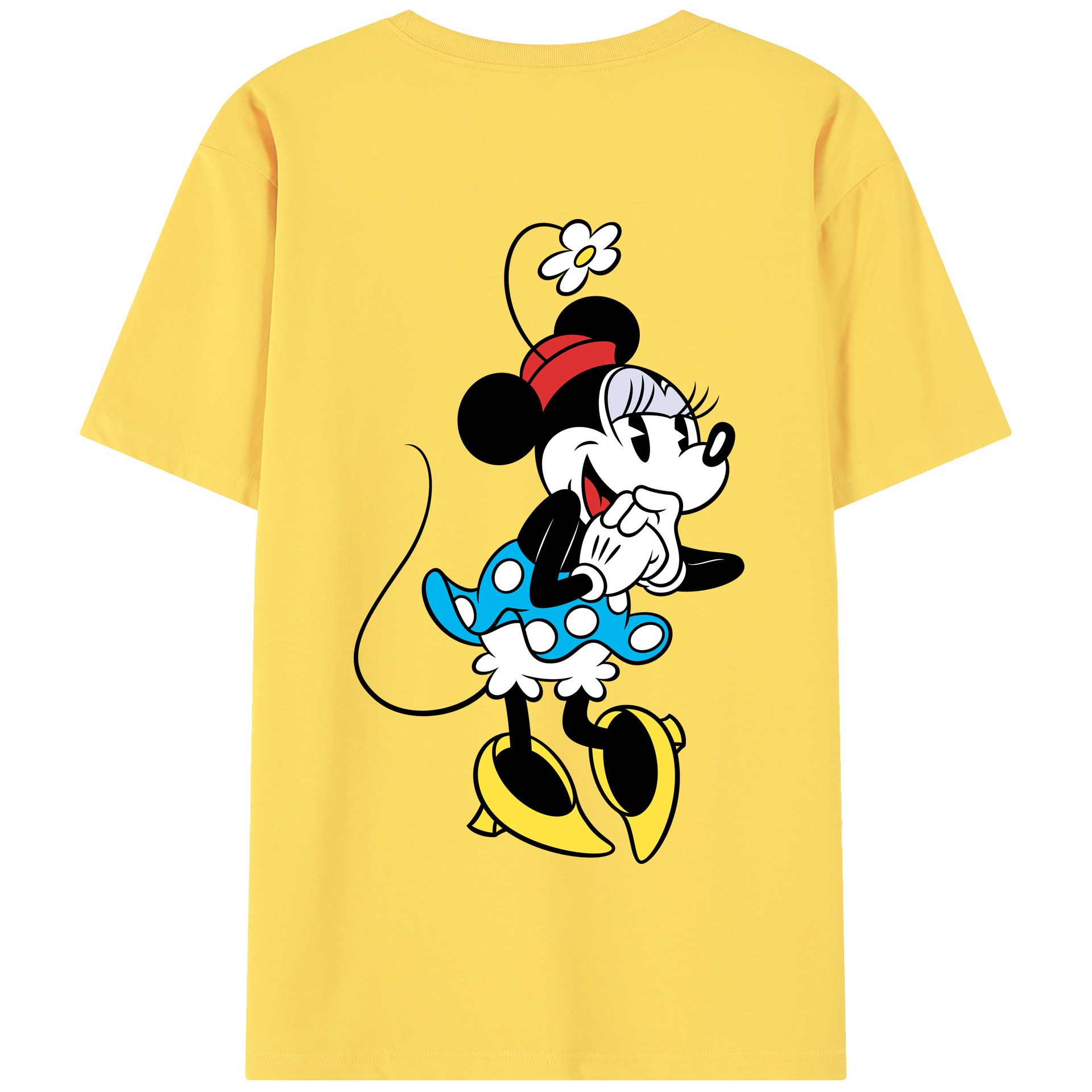 （画像用） ミッキーマウス Mickey Mouse 綿100％半袖Tシャツ（背面プリント）