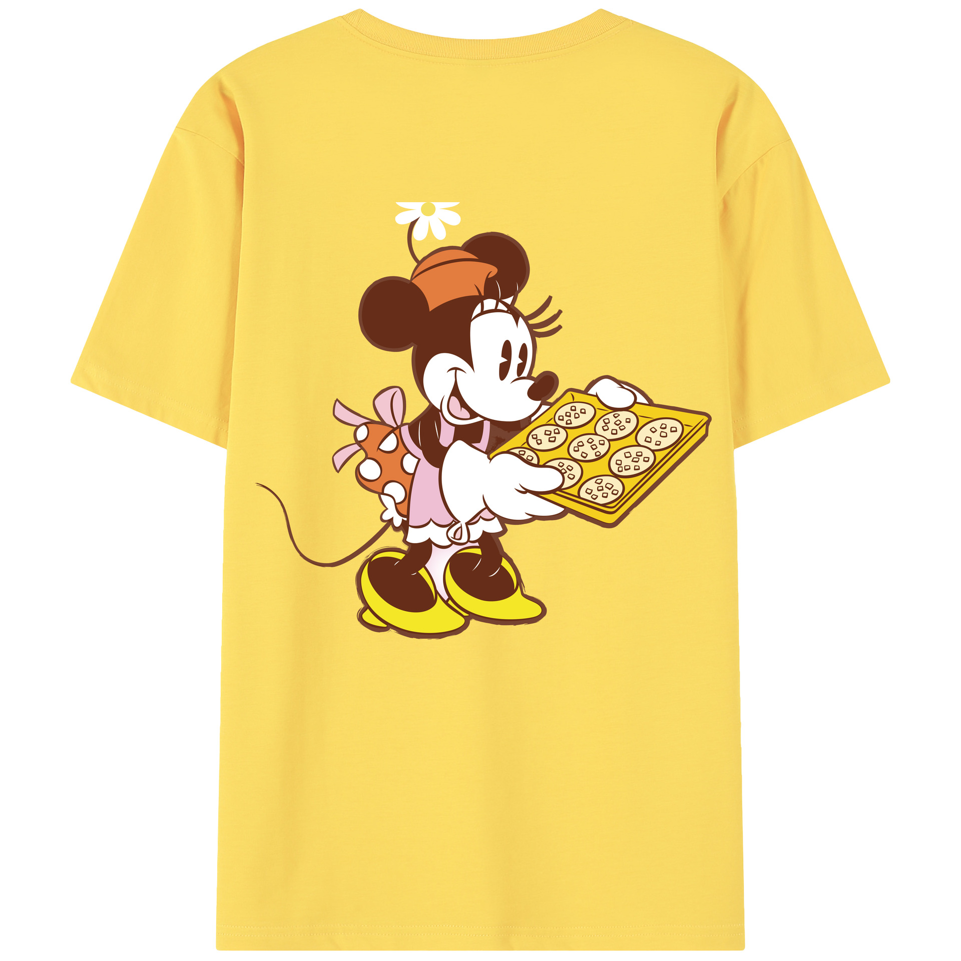 （画像用） ミッキーマウス Mickey Mouse 綿100％半袖Tシャツ（背面プリント）