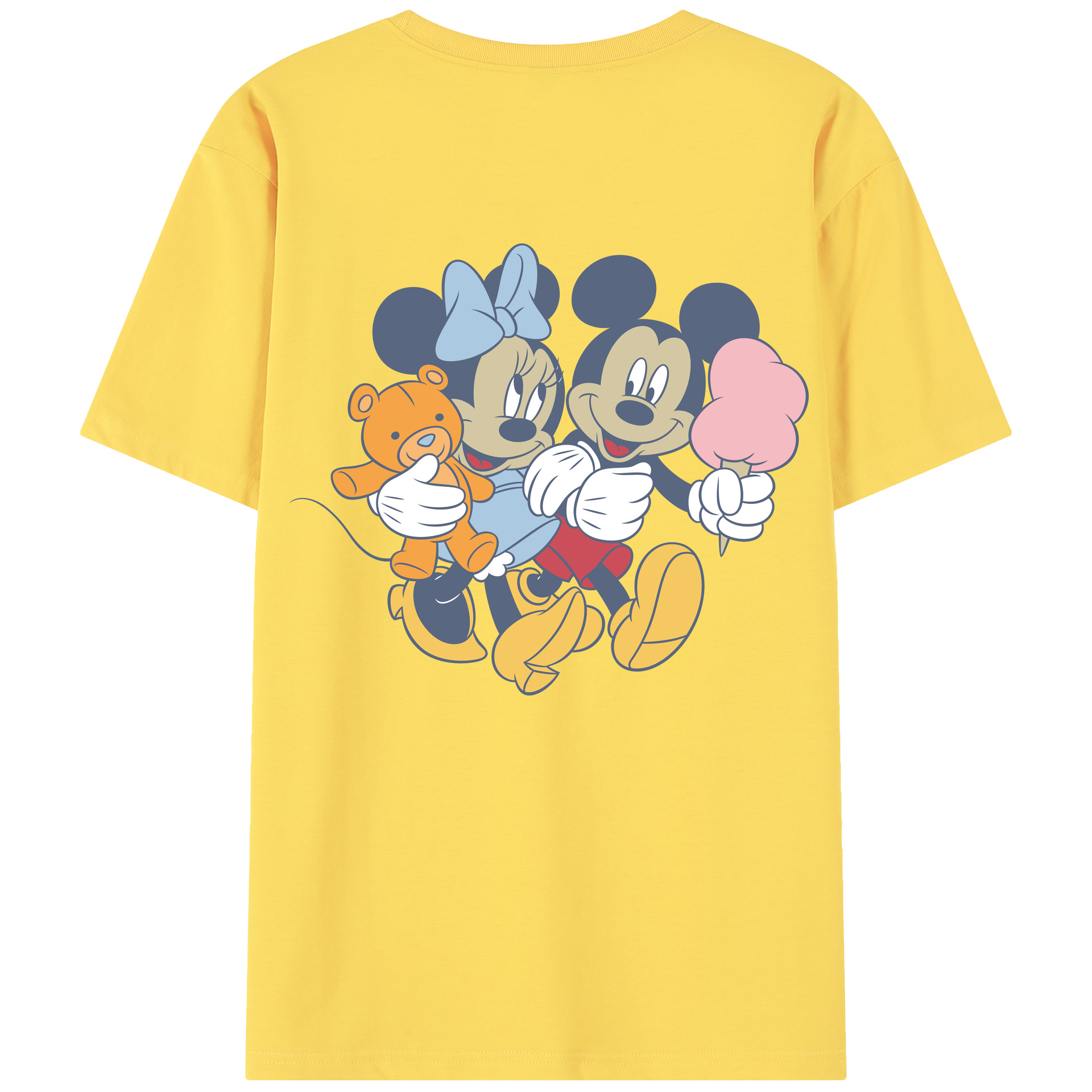 （画像用） ミッキーマウス Mickey Mouse 綿100％半袖Tシャツ（背面プリント）