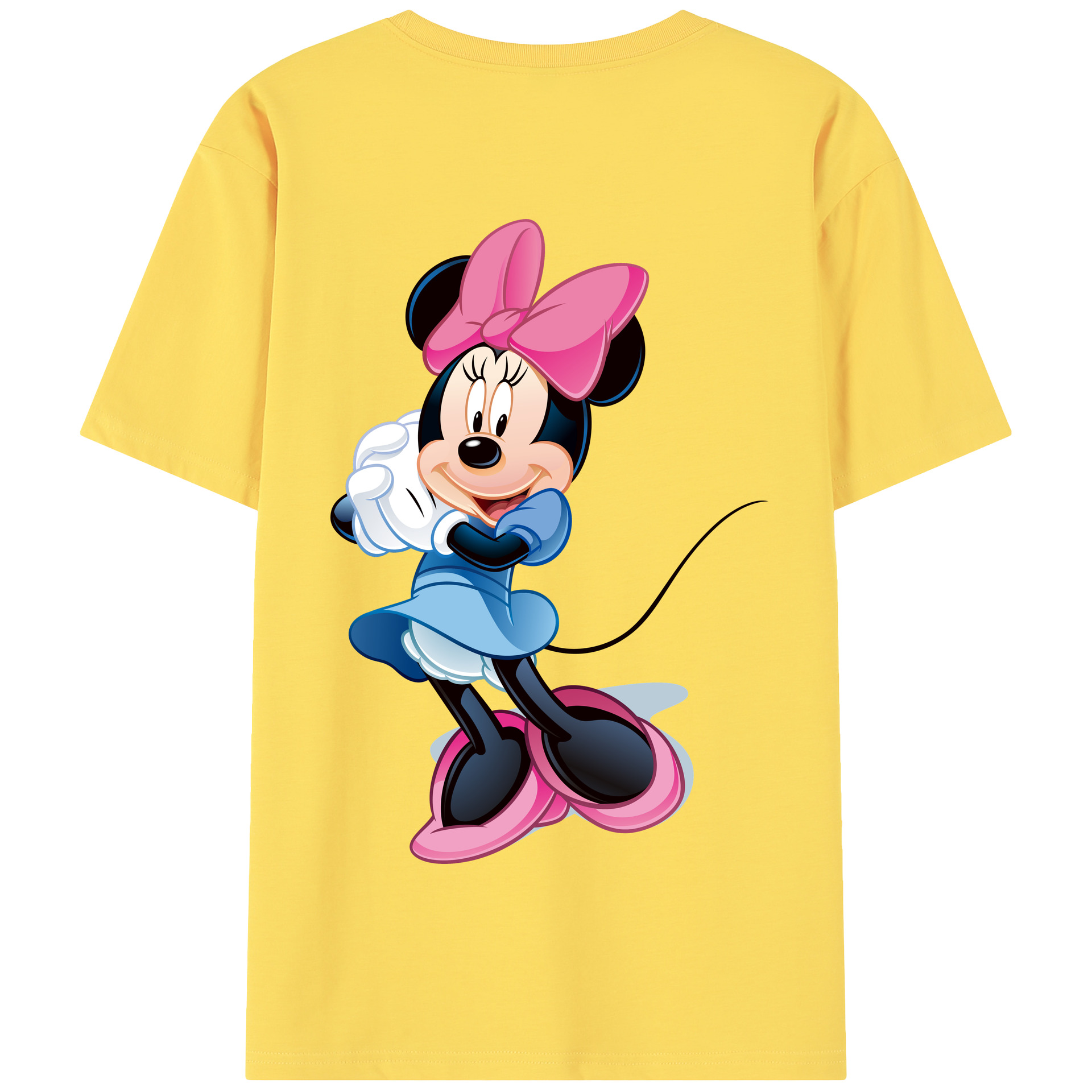 （画像用） ミッキーマウス Mickey Mouse 綿100％半袖Tシャツ（背面プリント）