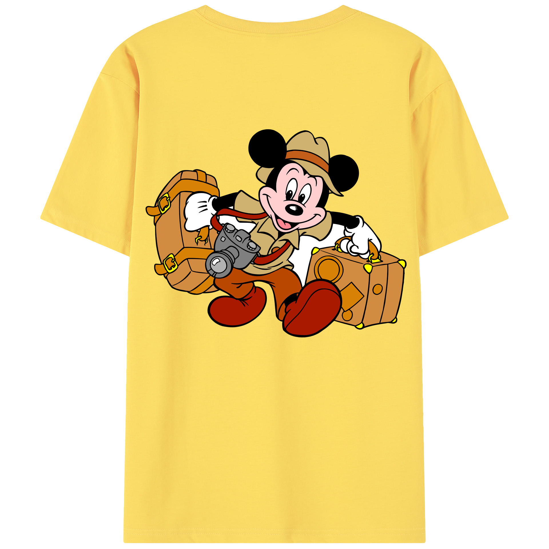 （画像用） ミッキーマウス Mickey Mouse 綿100％半袖Tシャツ（背面プリント）