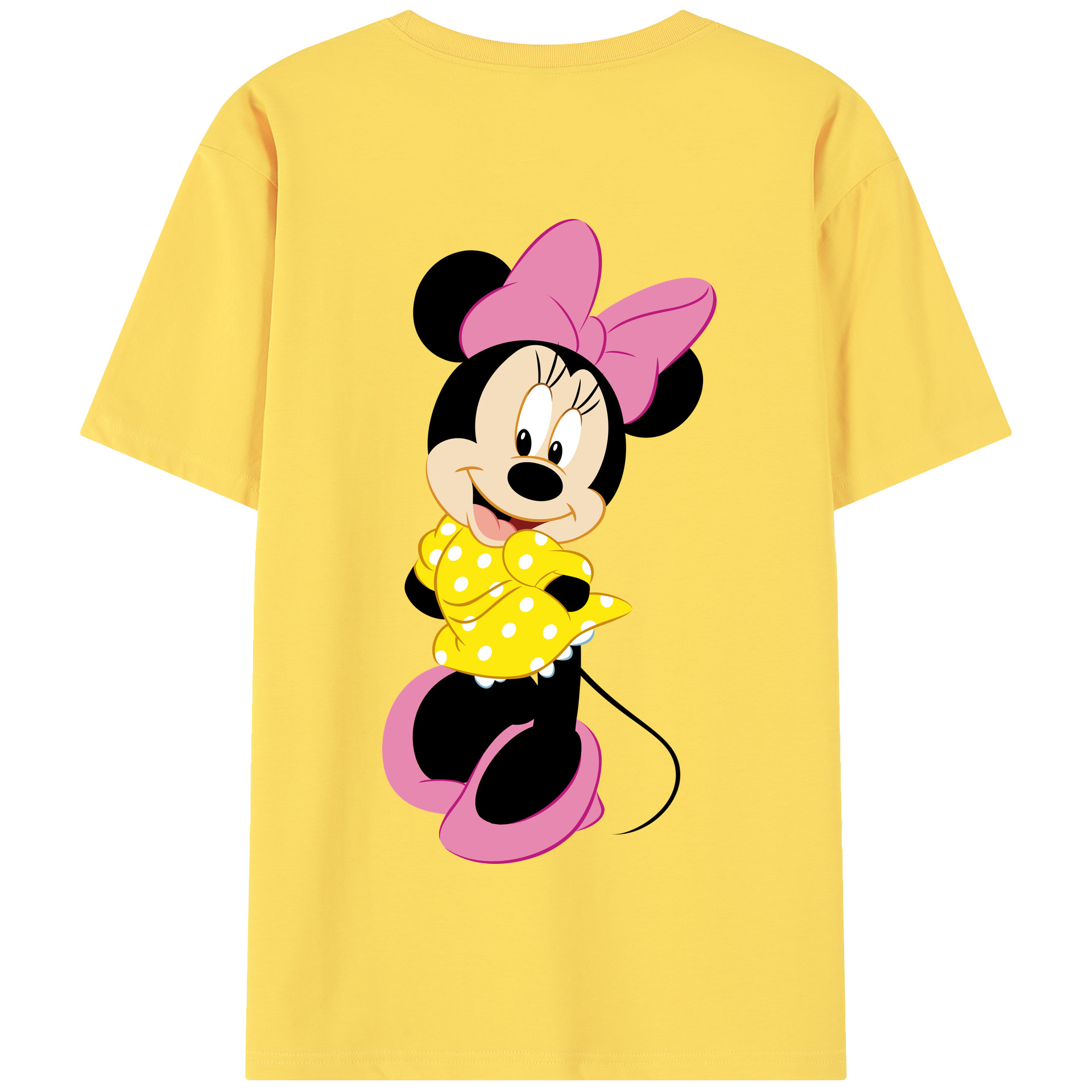 （画像用） ミッキーマウス Mickey Mouse 綿100％半袖Tシャツ（背面プリント）
